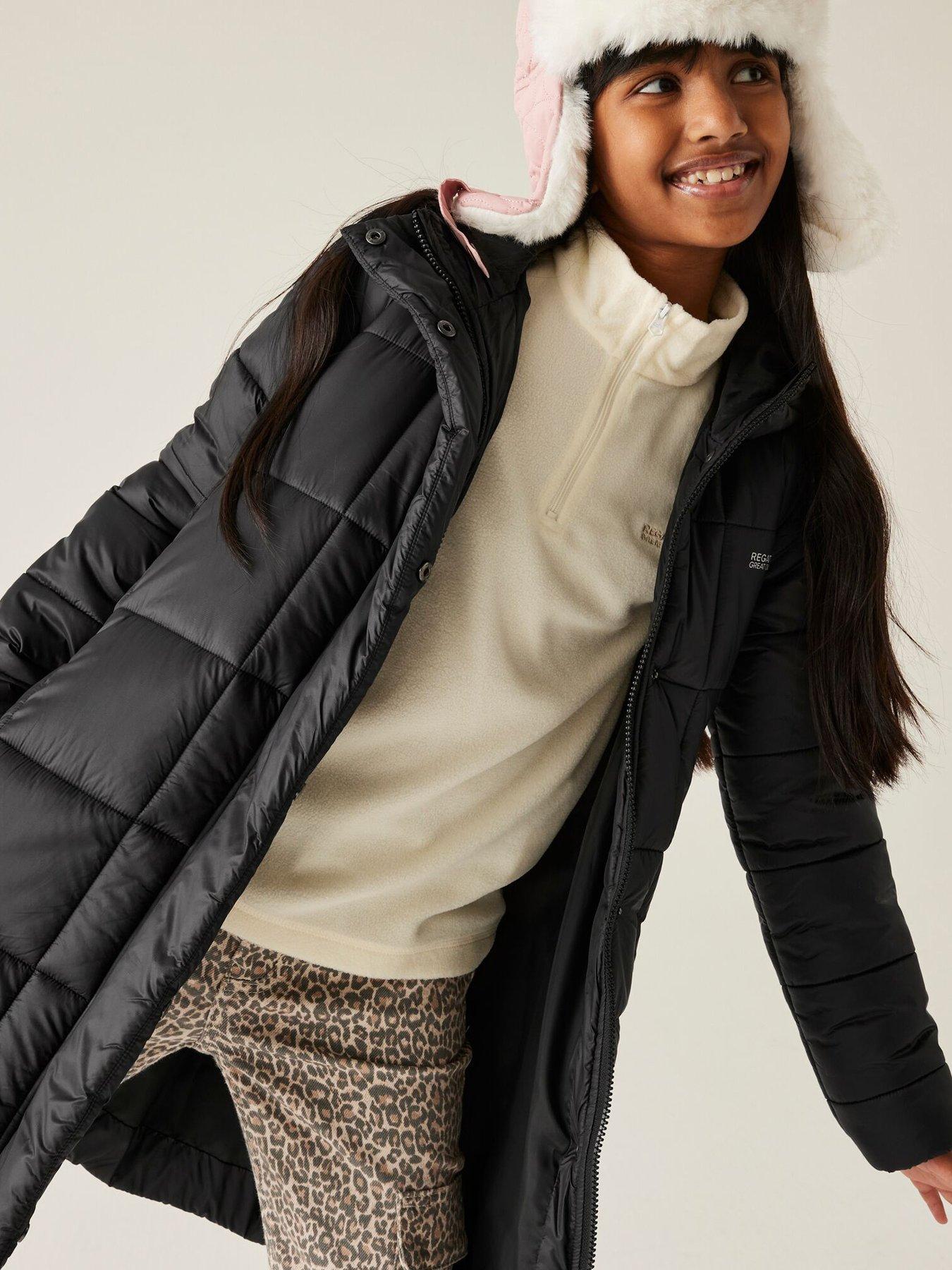 Regatta Junior Embrie Padded Jacket, Black, Size 5-6 Years
