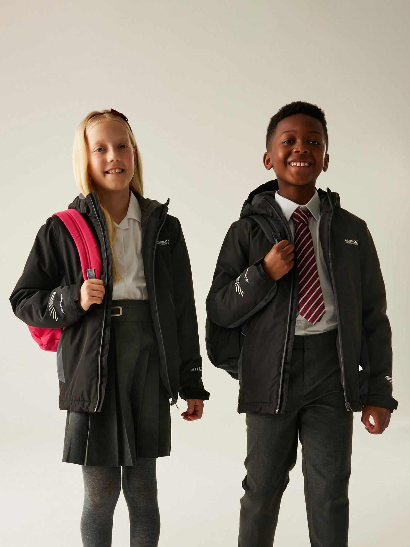 Regatta Kids Hurdle Waterproof Insulated Jacket, Black, Size 7-8 Years