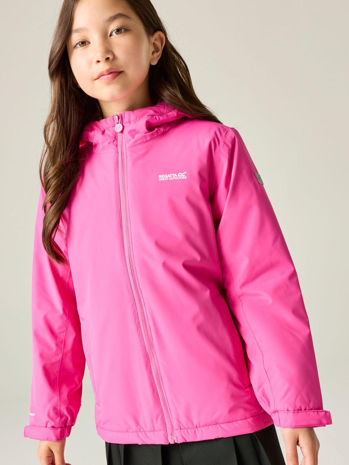 Image 4 of 7 of Regatta Junior Girls Hurdle Waterproof Insulated Jacket - Pink