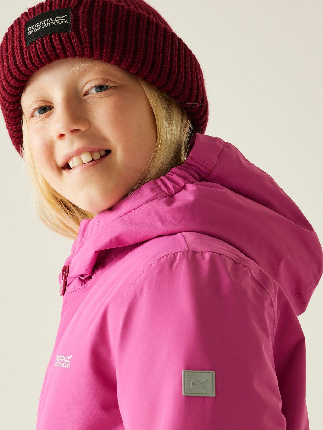 Image 6 of 7 of Regatta Junior Girls Hurdle Waterproof Insulated Jacket - Pink