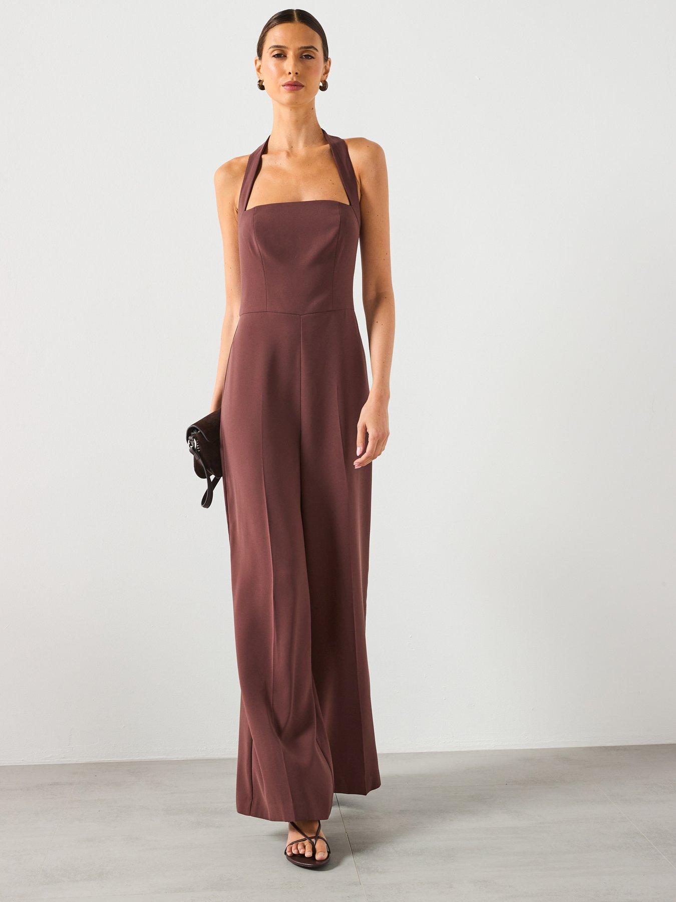 Image 3 of 6 of Mango Halter Neck Jumpsuit