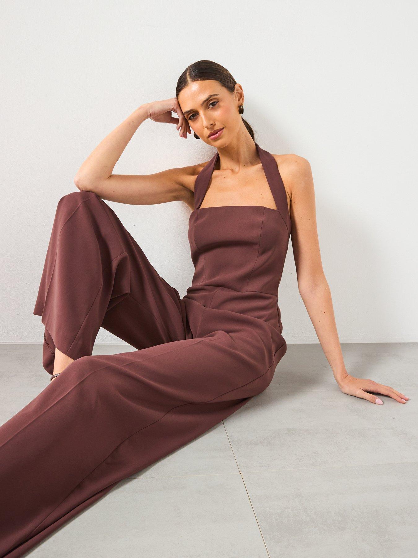 Image 4 of 6 of Mango Halter Neck Jumpsuit