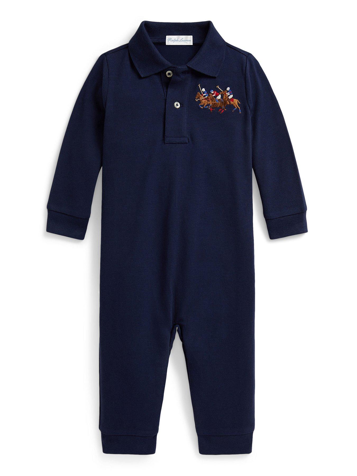 Polo Ralph Lauren Baby Boys Polo Romper  - Navy