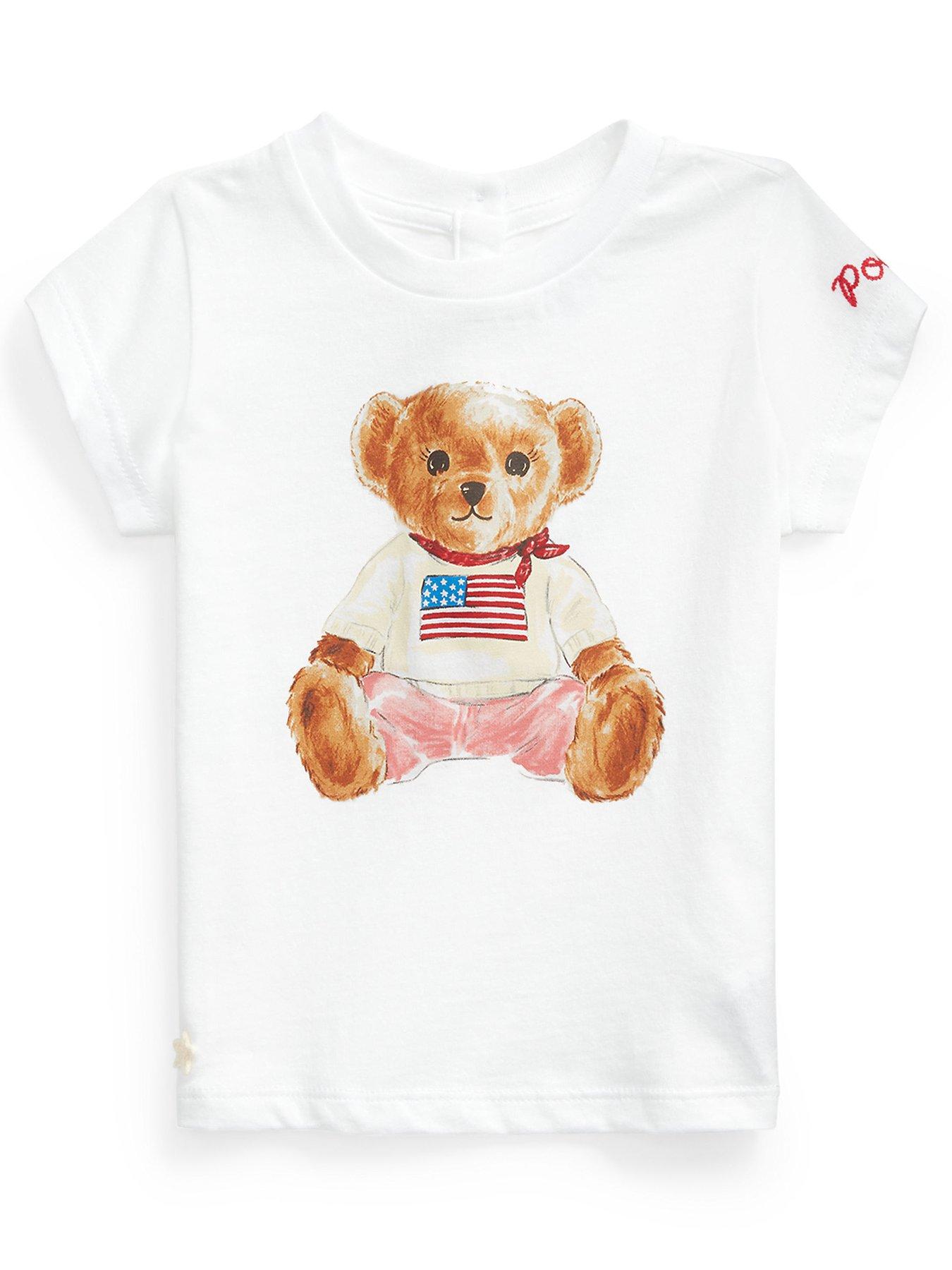 Polo Ralph Lauren Baby Girls Bear T-Shirt - White