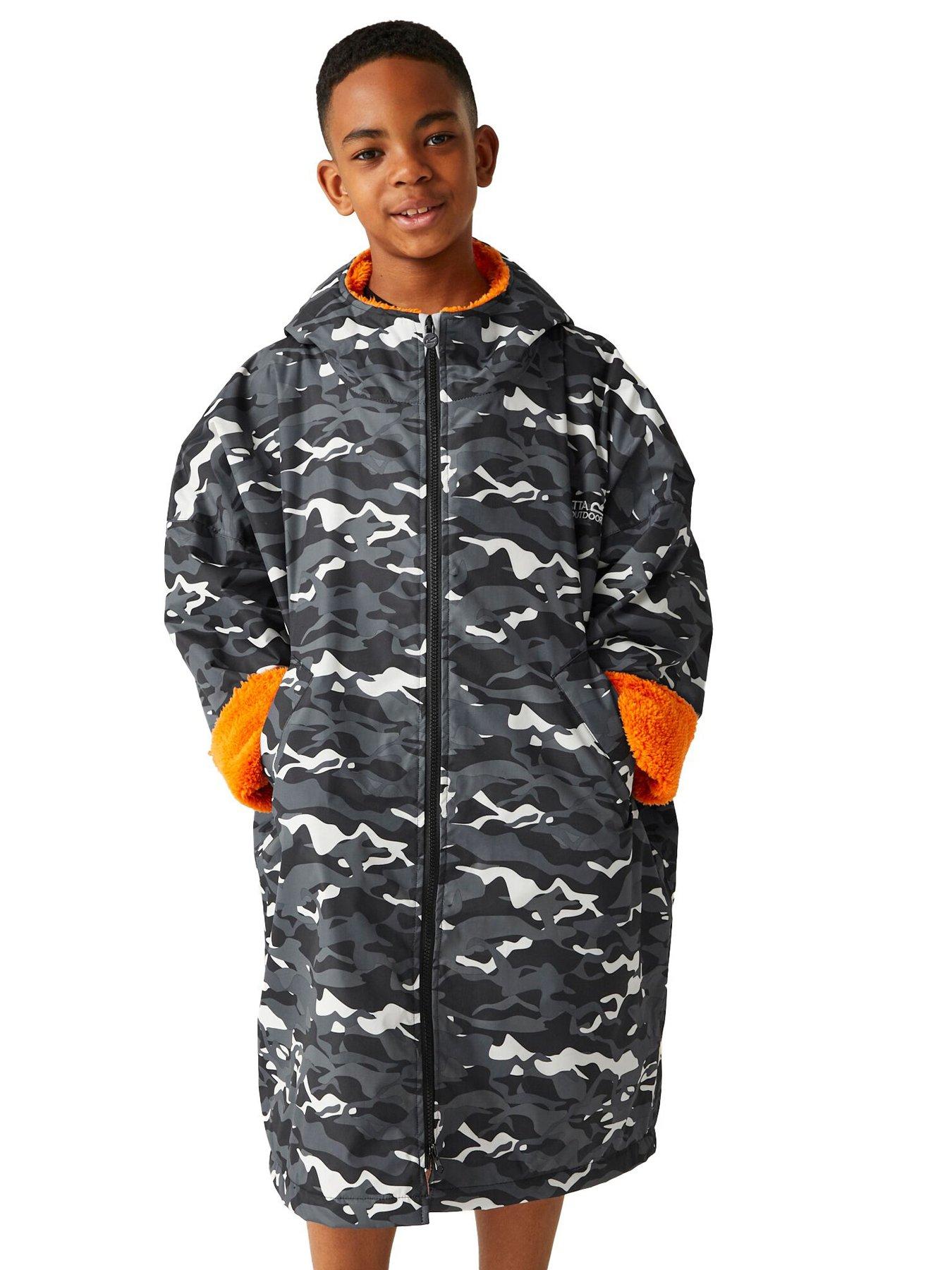 Regatta Junior Waterproof Changing Robe - Black | Very