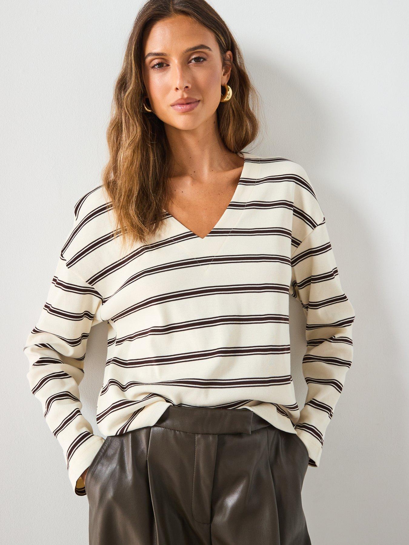 Topshop - Top imitation peau de mouton à col zippé - Bleu marine