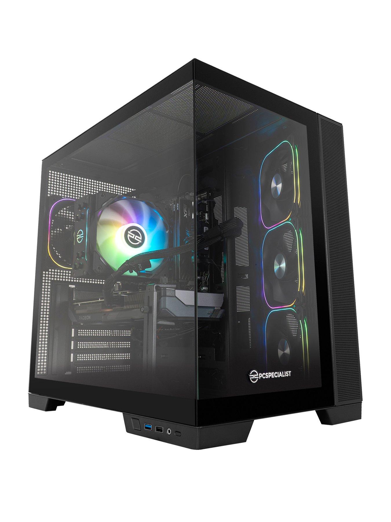PCSpecialist Fusion 34 Gaming Desktop, AMD Radeon RX 9060 XT, AMD Ryzen 5, 16GB RAM, 1TB SSD