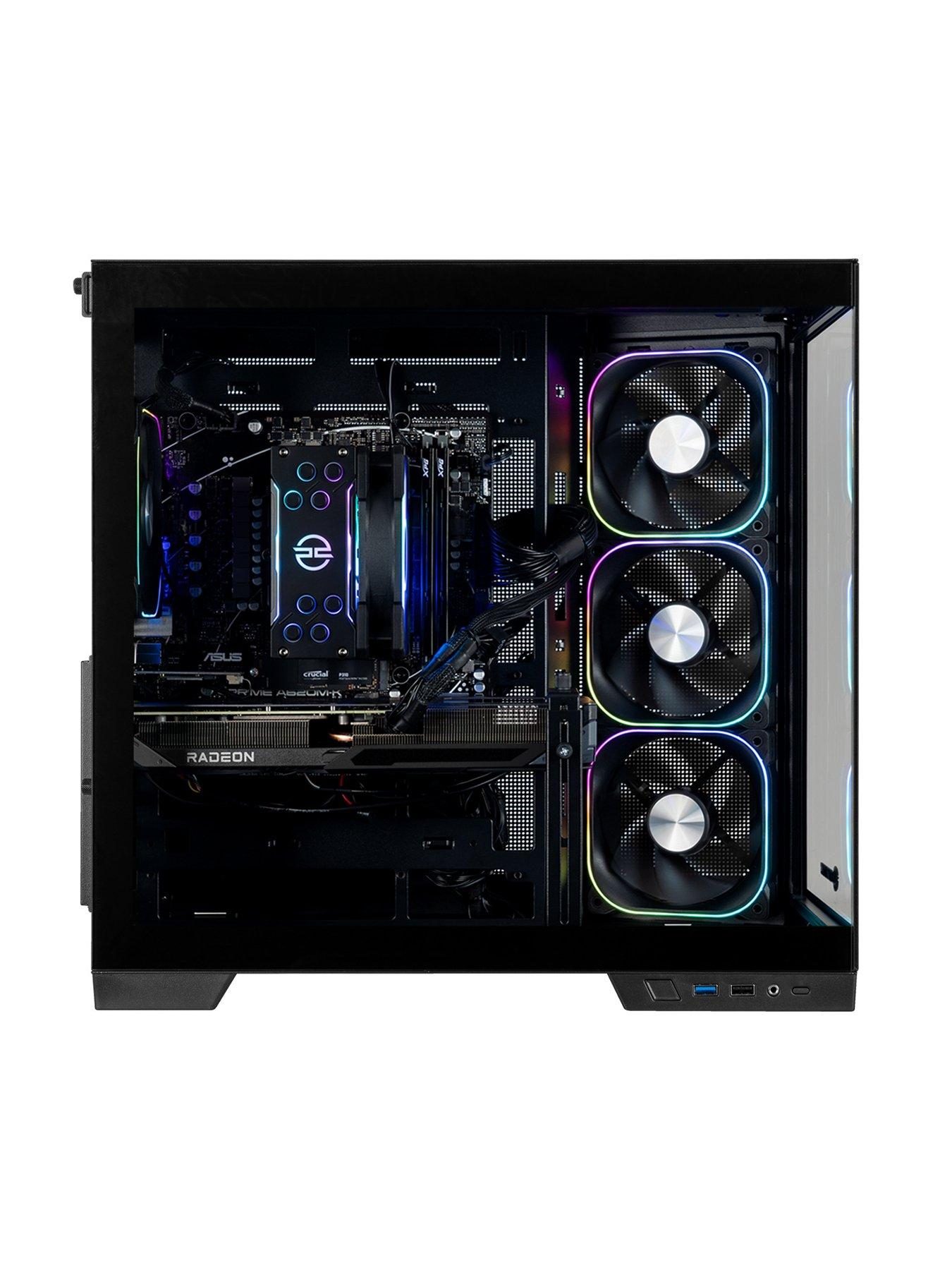 Image 3 of 8 of PCSpecialist Fusion 34 Gaming Desktop Bundle, AMD Radeon RX 9060 XT, AMD Ryzen 5, 16GB RAM, 1TB SSD