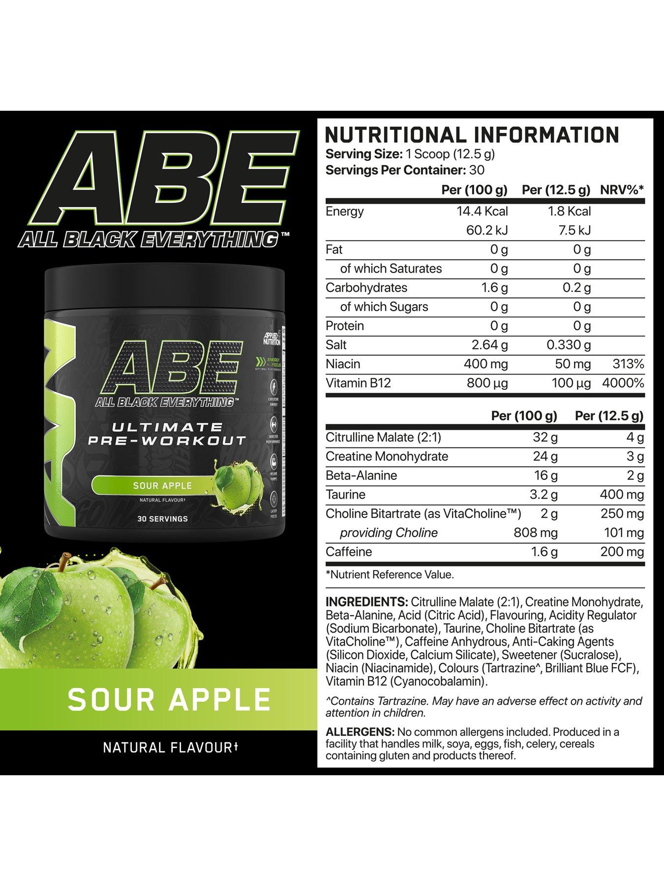 Applied Nutrition ABE Powder - Sour Apple - 375G | Very