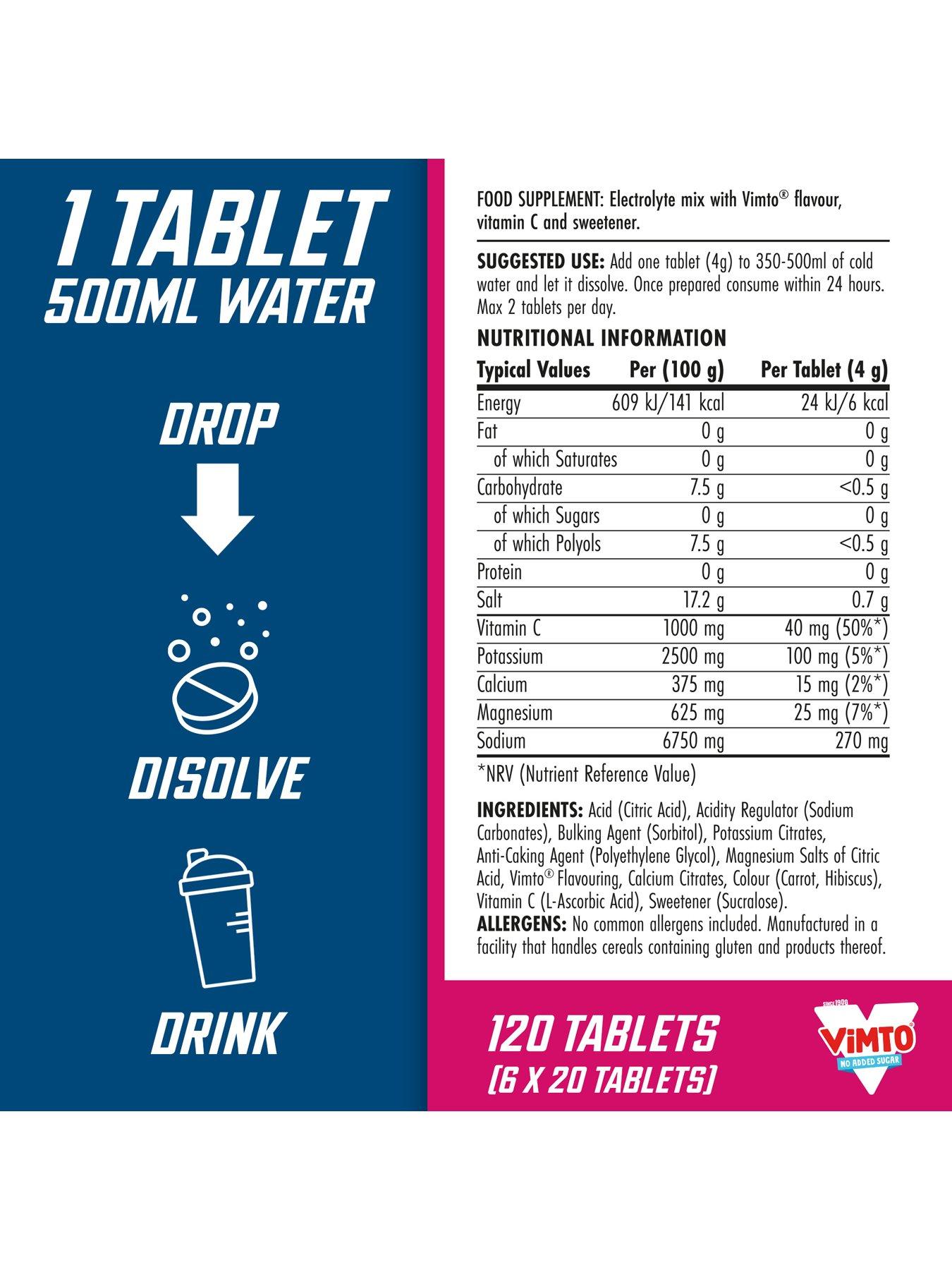 Image 5 of 7 of Applied Nutrition Hydration Tablets - Vimto - 6 x 20 Tablets