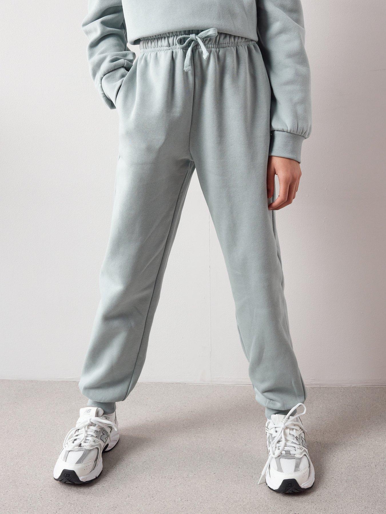 The Very Collection Girls Sweat Joggers - Sage Green