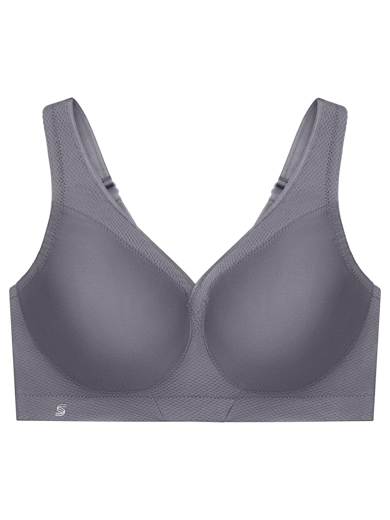 Glamorise 1006 Sport Bra Charcoal Grey Very