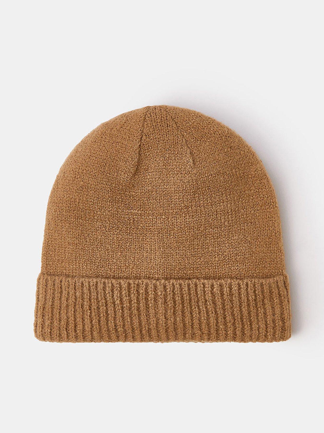 Accessorize Plain Beanie Hat - Camel