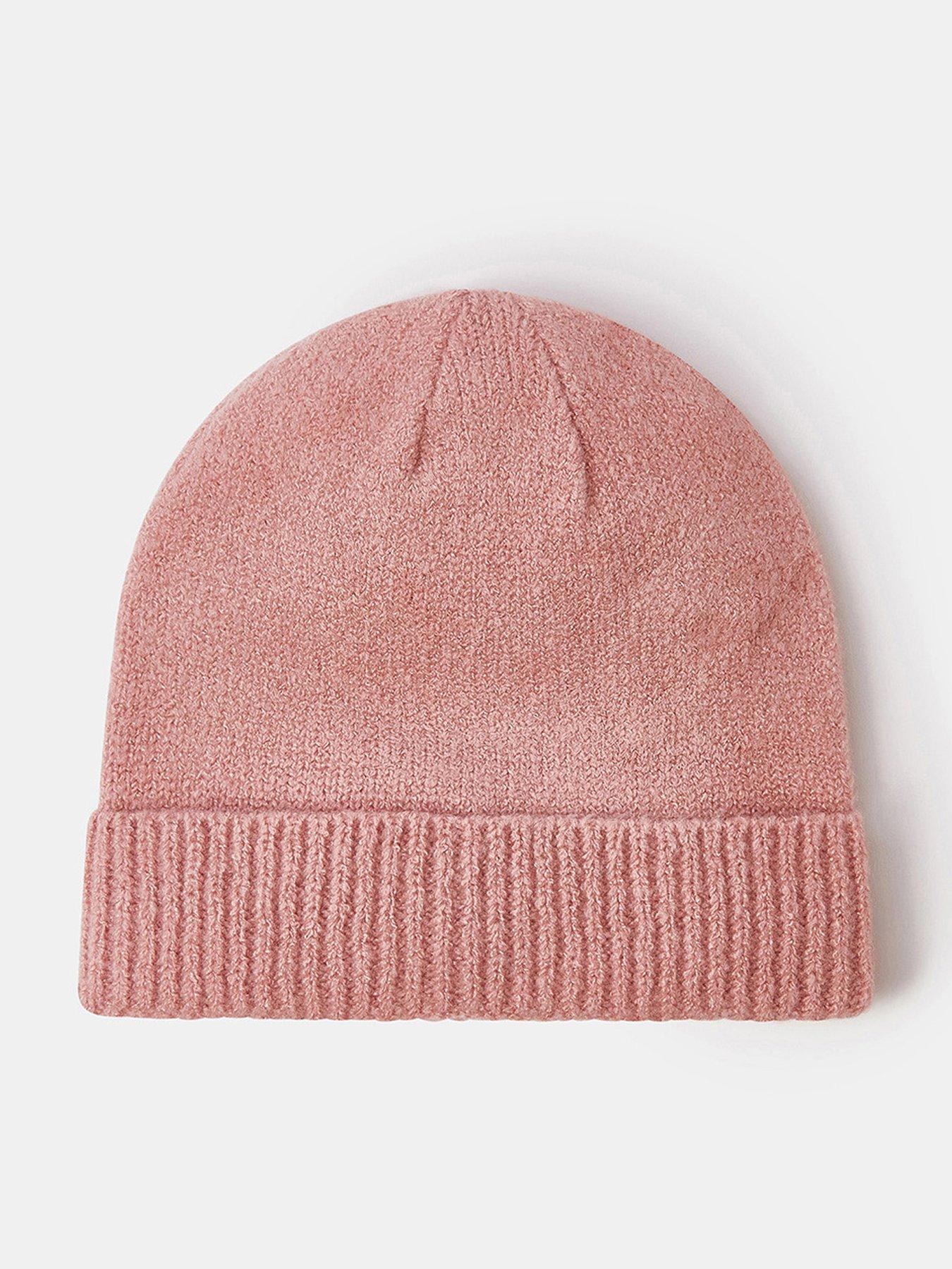 Accessorize Plain Beanie Hat - Pink