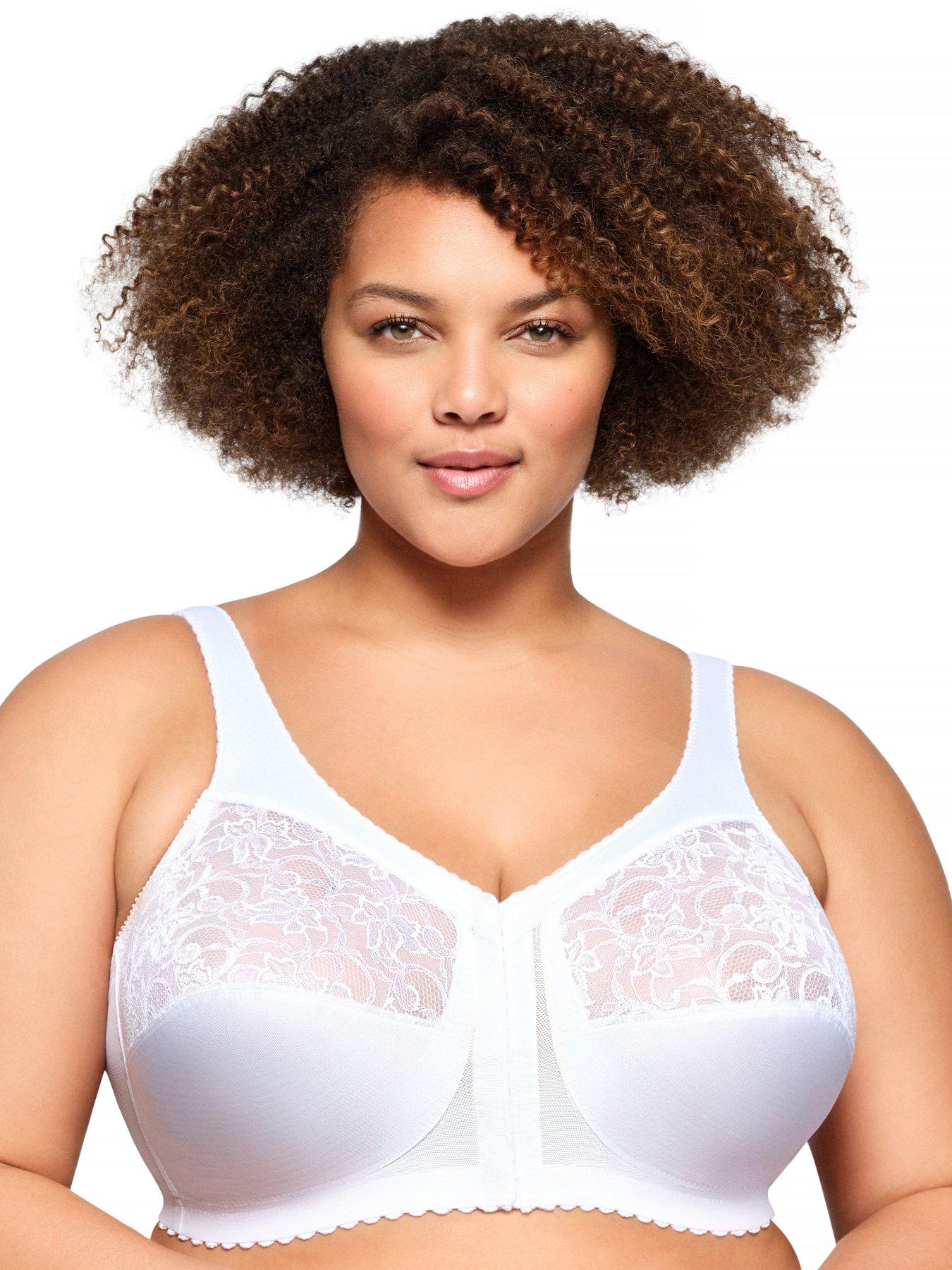 Glamorise 1200 Magic Support Lift Bra, White, Size 38F, Women