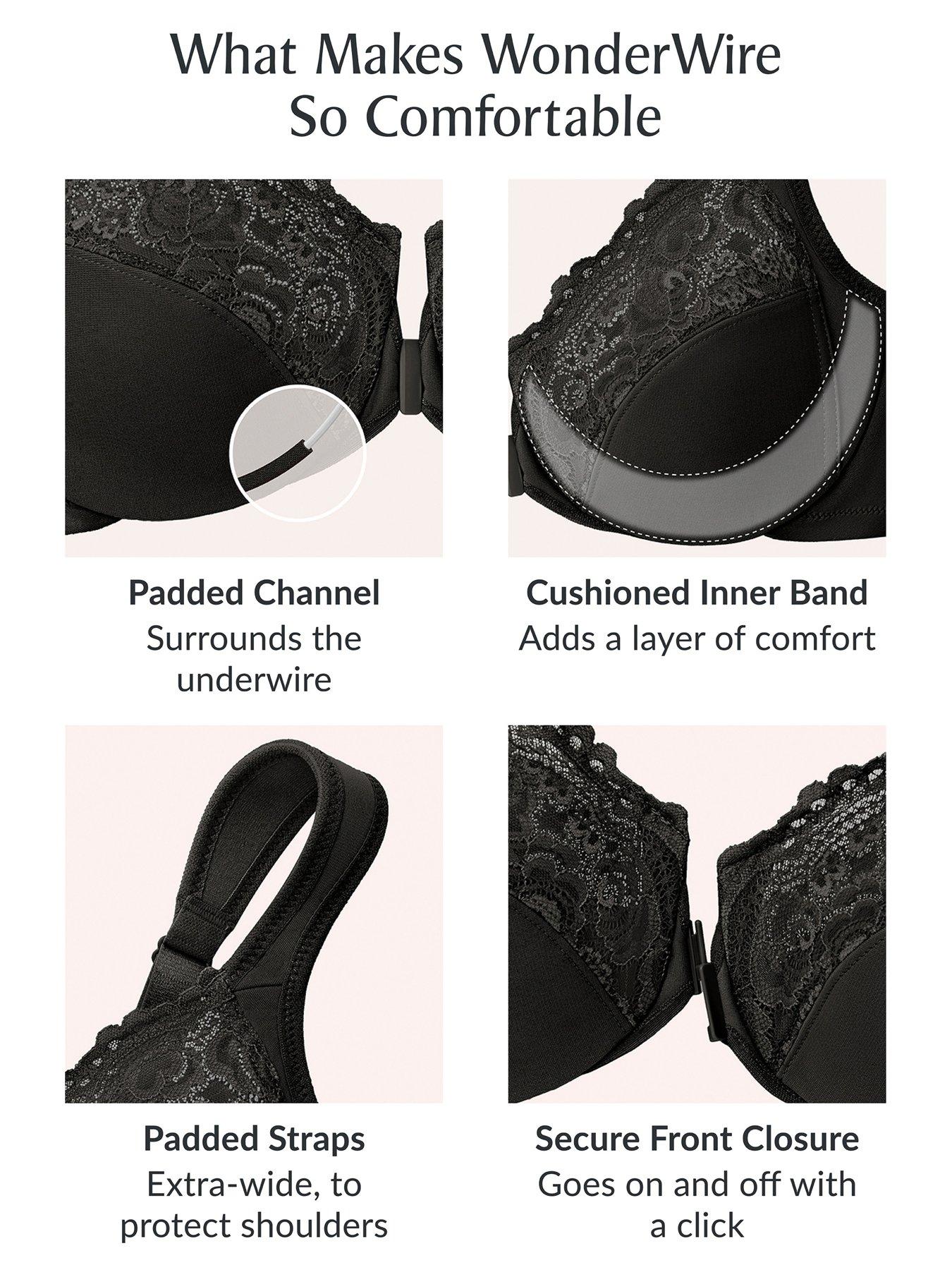 Image 6 of 6 of Glamorise 1245 Wonder Wire Bra - Cafe Print