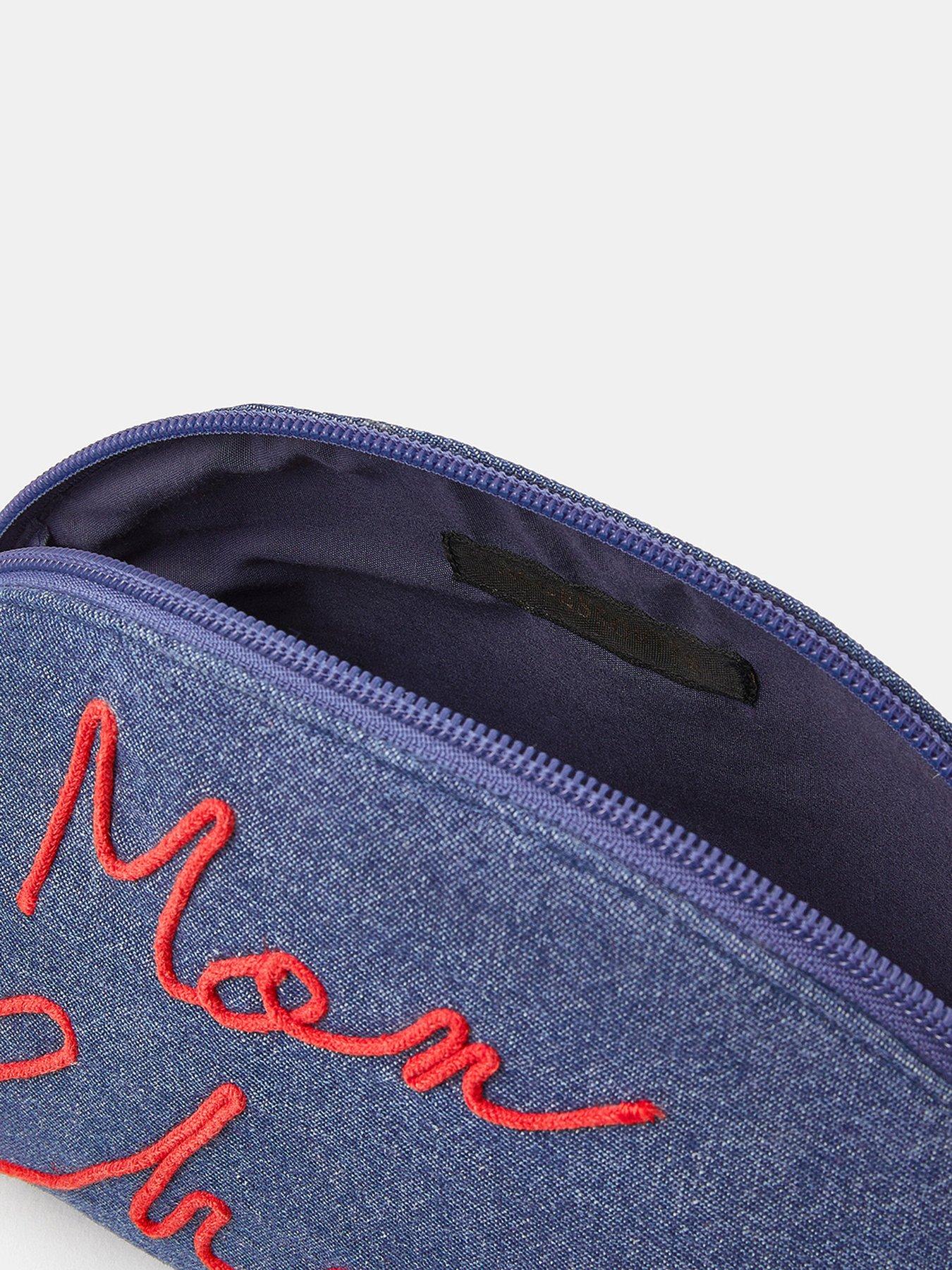 Image 3 of 3 of Accessorize Mon Cheri Make Up Bag - Blue
