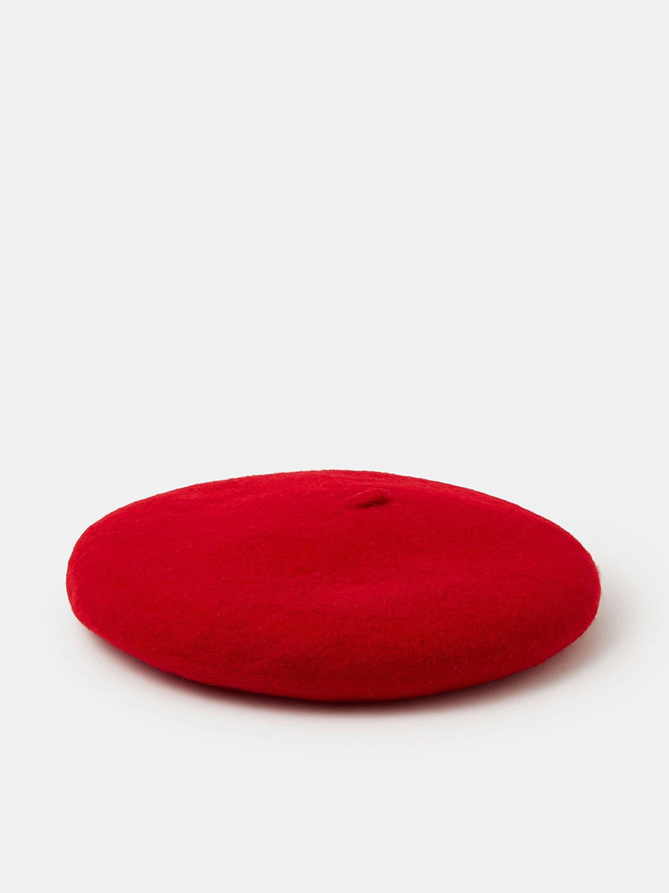 Accessorize Plain Wool Beret - Black