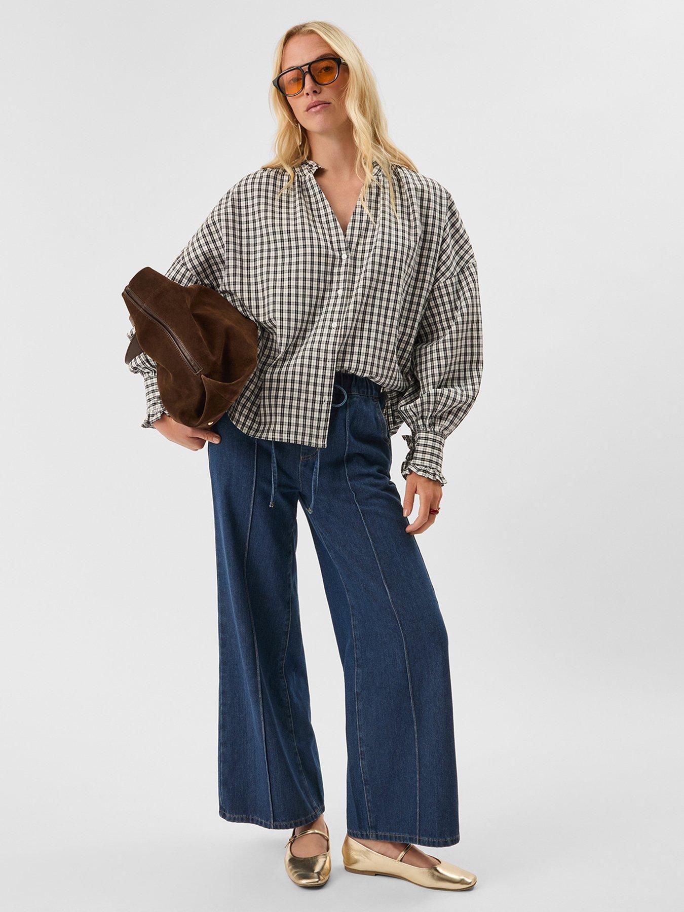 Accessorize Check Ruffle Shirt - Multi | Very