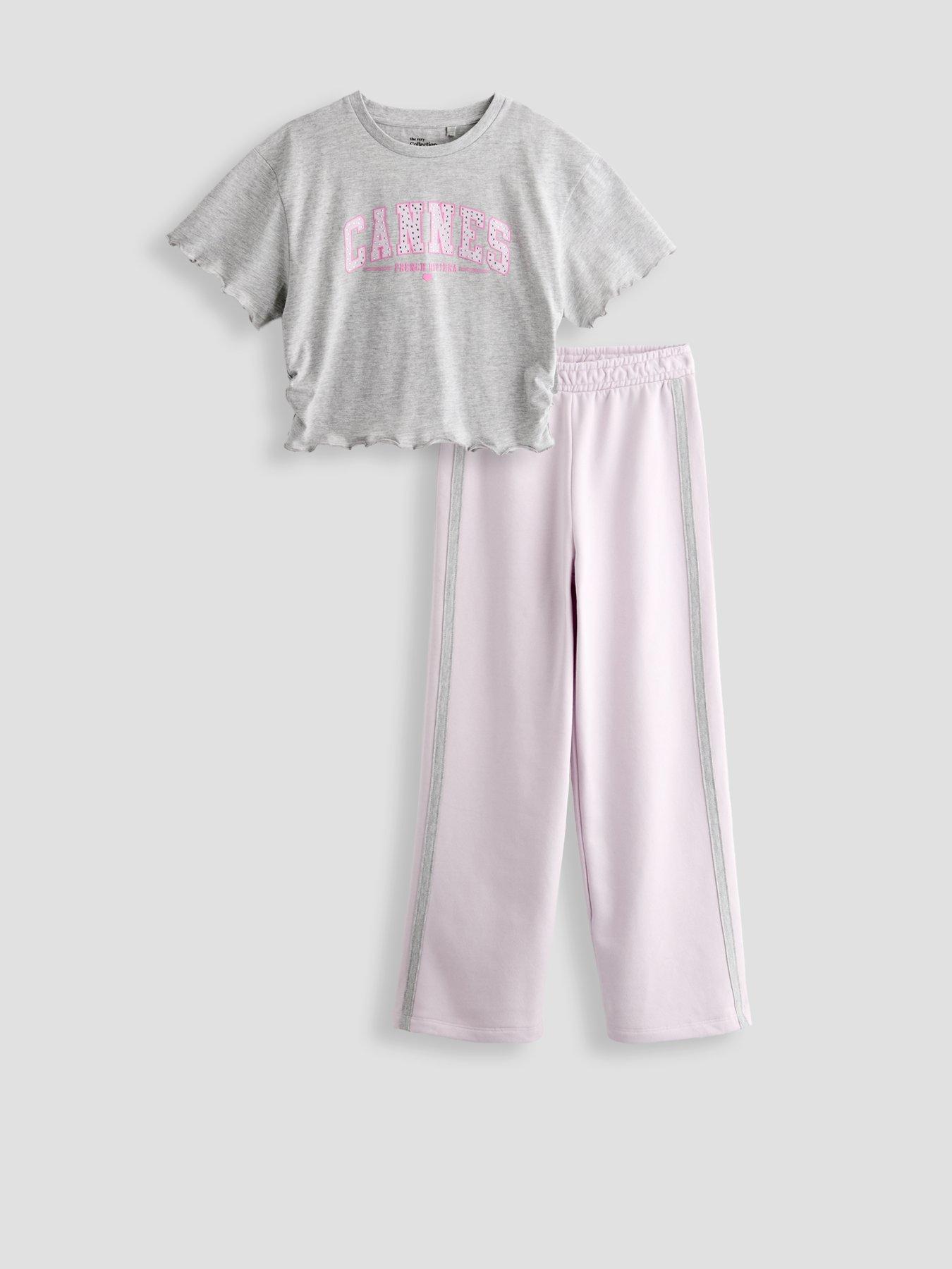 Image 6 of 6 of The Very Collection Girls T-Shirt and Sweat Joggers - Print
