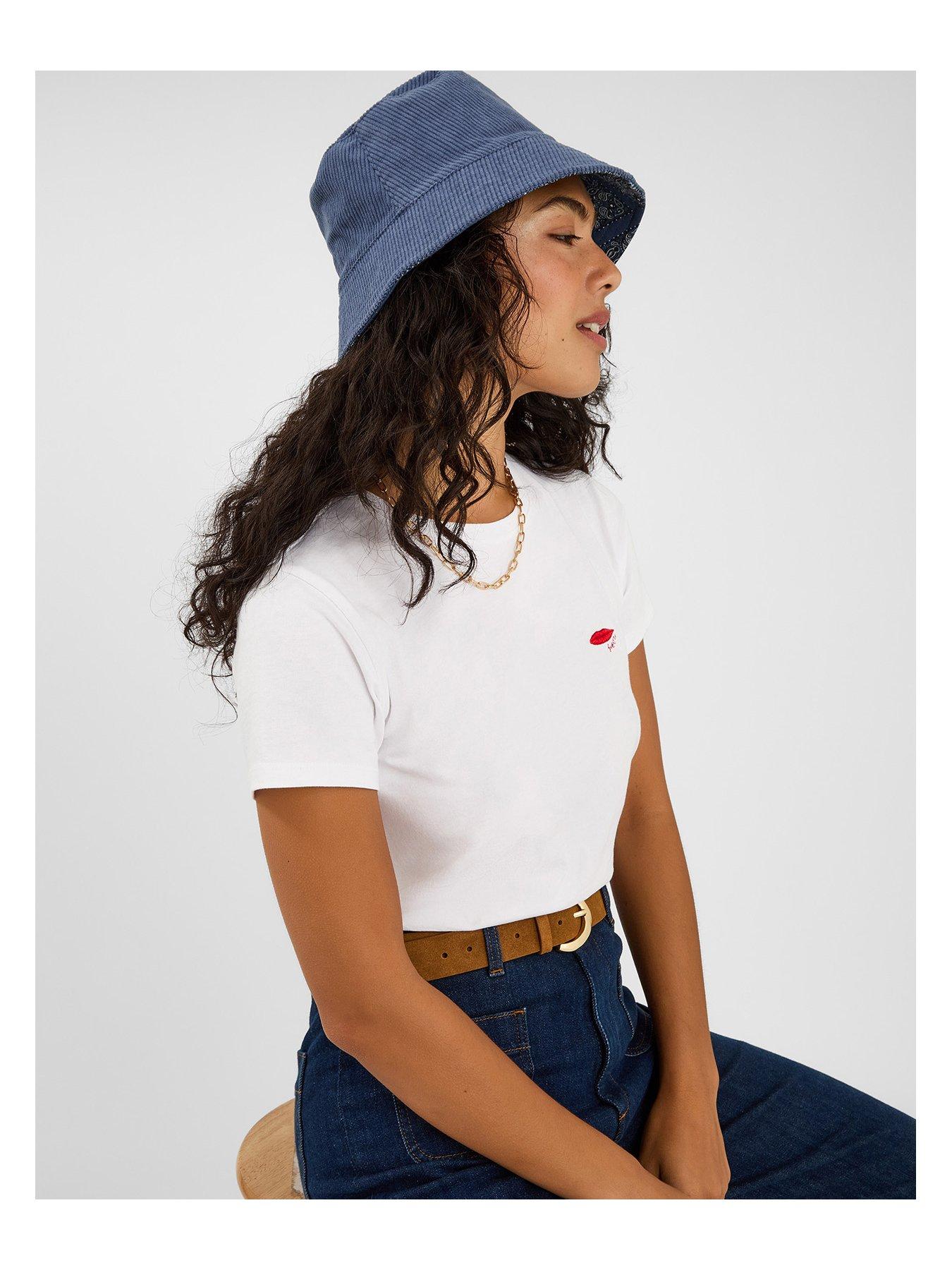 Image 3 of 5 of Accessorize Reversible Bandana Print Bucket Hat - Blue