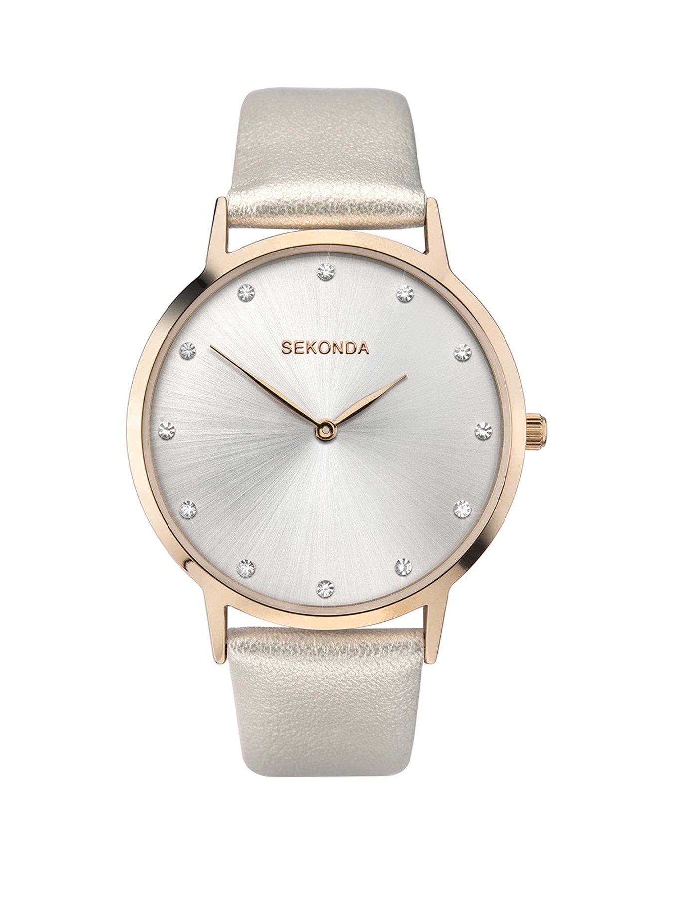 Sekonda Womens Mia Grey Polyurethane Bracelet with Silver Dial Analogue Watch