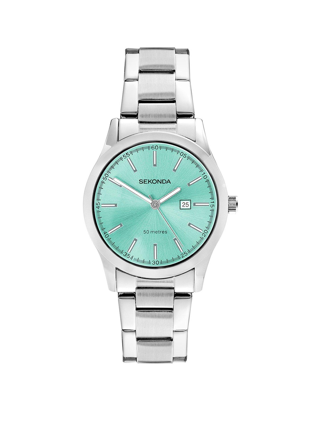 Sekonda Womens Taylor Silver Stainless Steel Bracelet with Blue Dial Analogue Watch