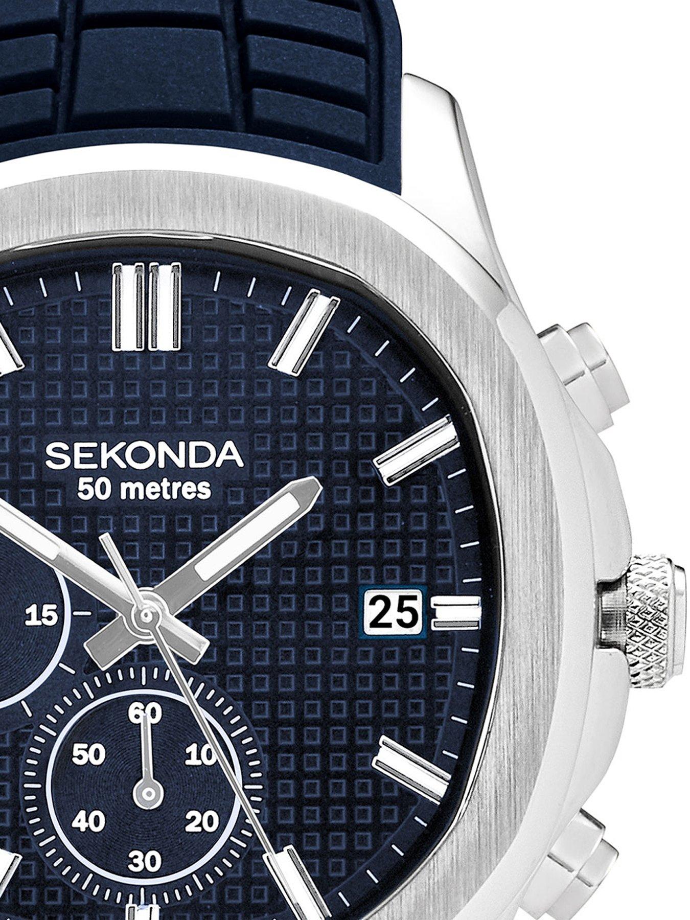 Seiko Quartz Chronograph - Orologio da polso, cronografo con sveglia e datario al quarzo da uomo in acciaio - Asta Asta a Tempo - Orologi da Polso da Tasca e da Tavolo