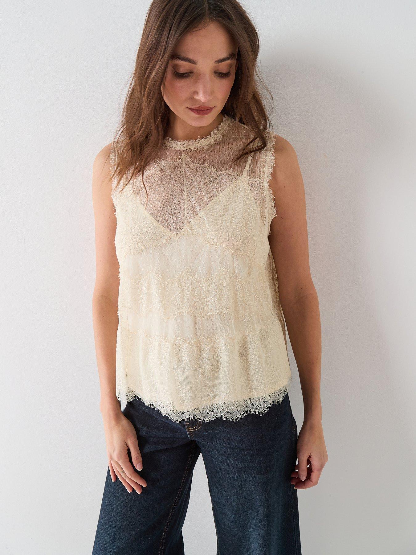 AllSaints Clara Top - Vintage White