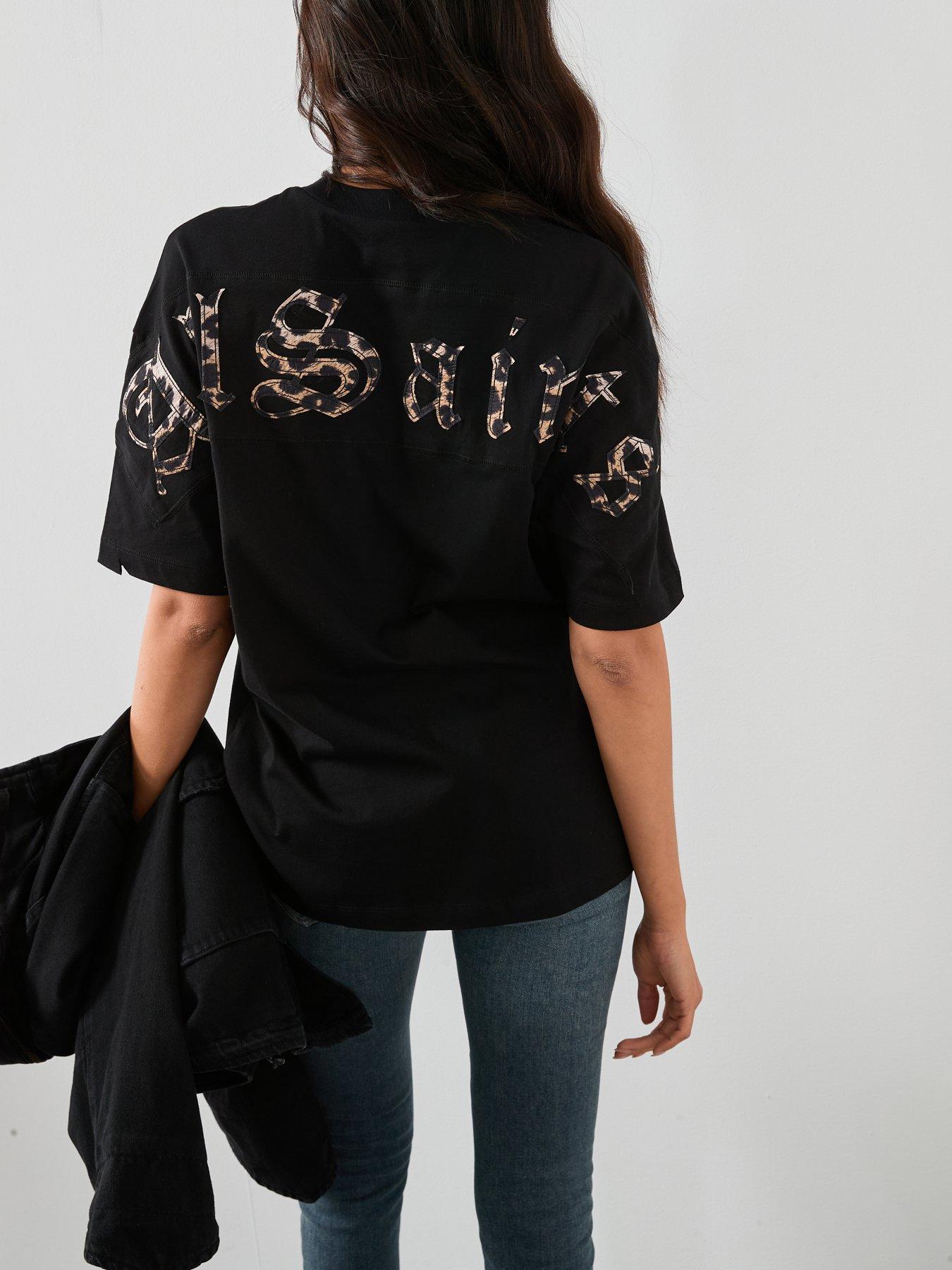 AllSaints Fuse Etta T-Shirt - Black