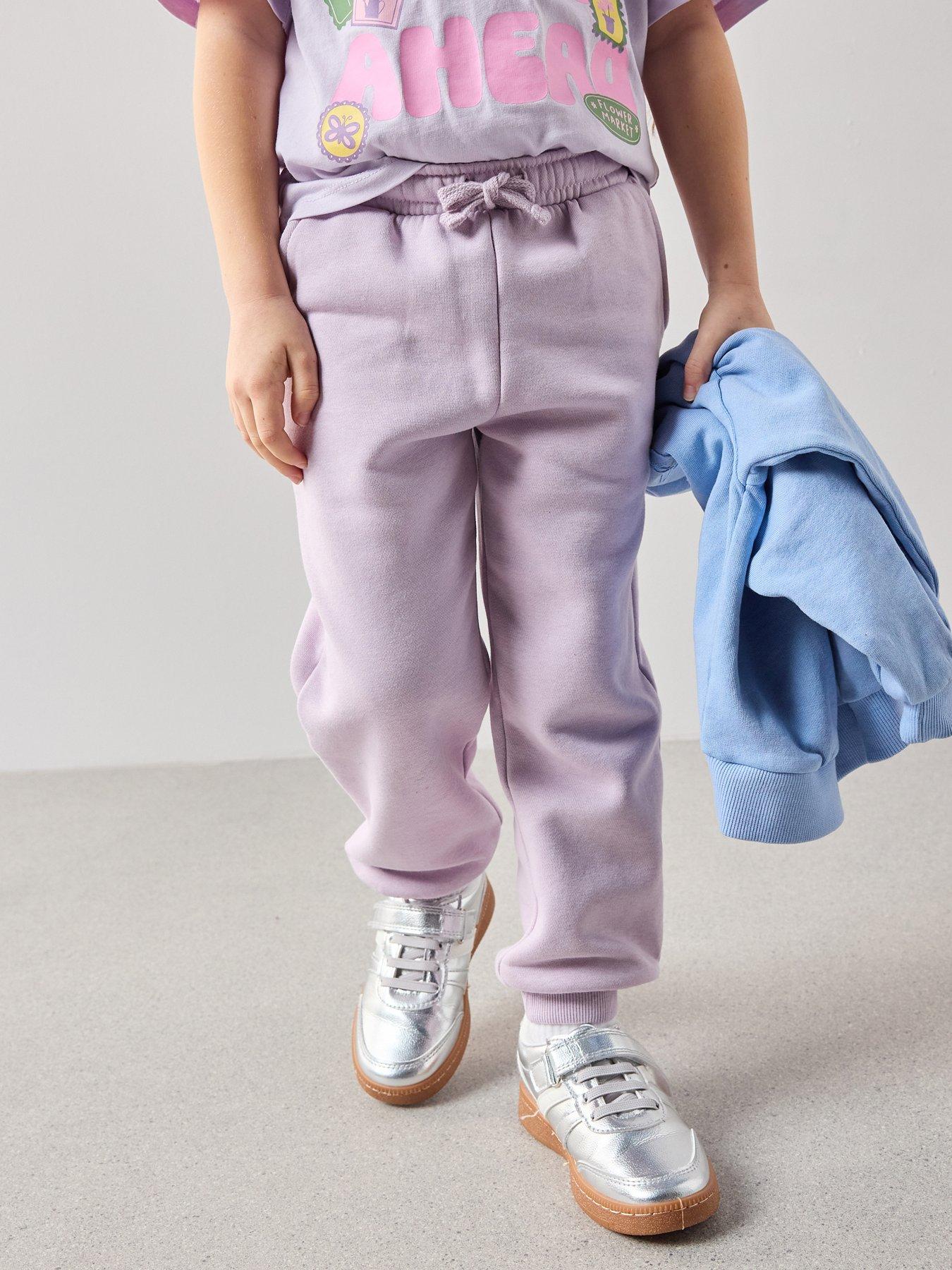 The Very Collection Girls Matching Set Single Jogger Lilac