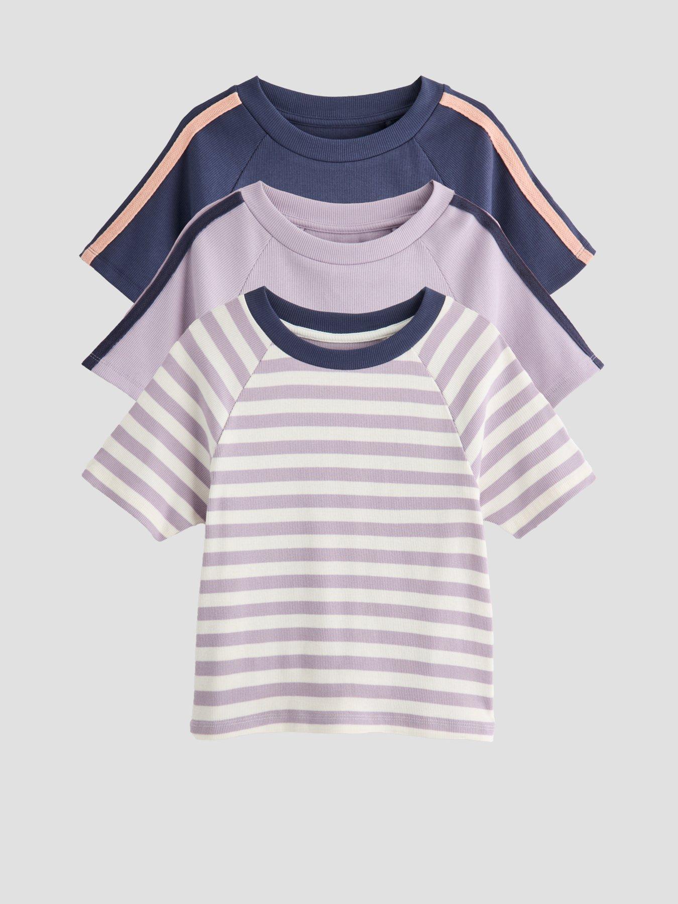 Image 1 of 5 of The Very Collection Girls 3 Pack T-Shirts - Multi