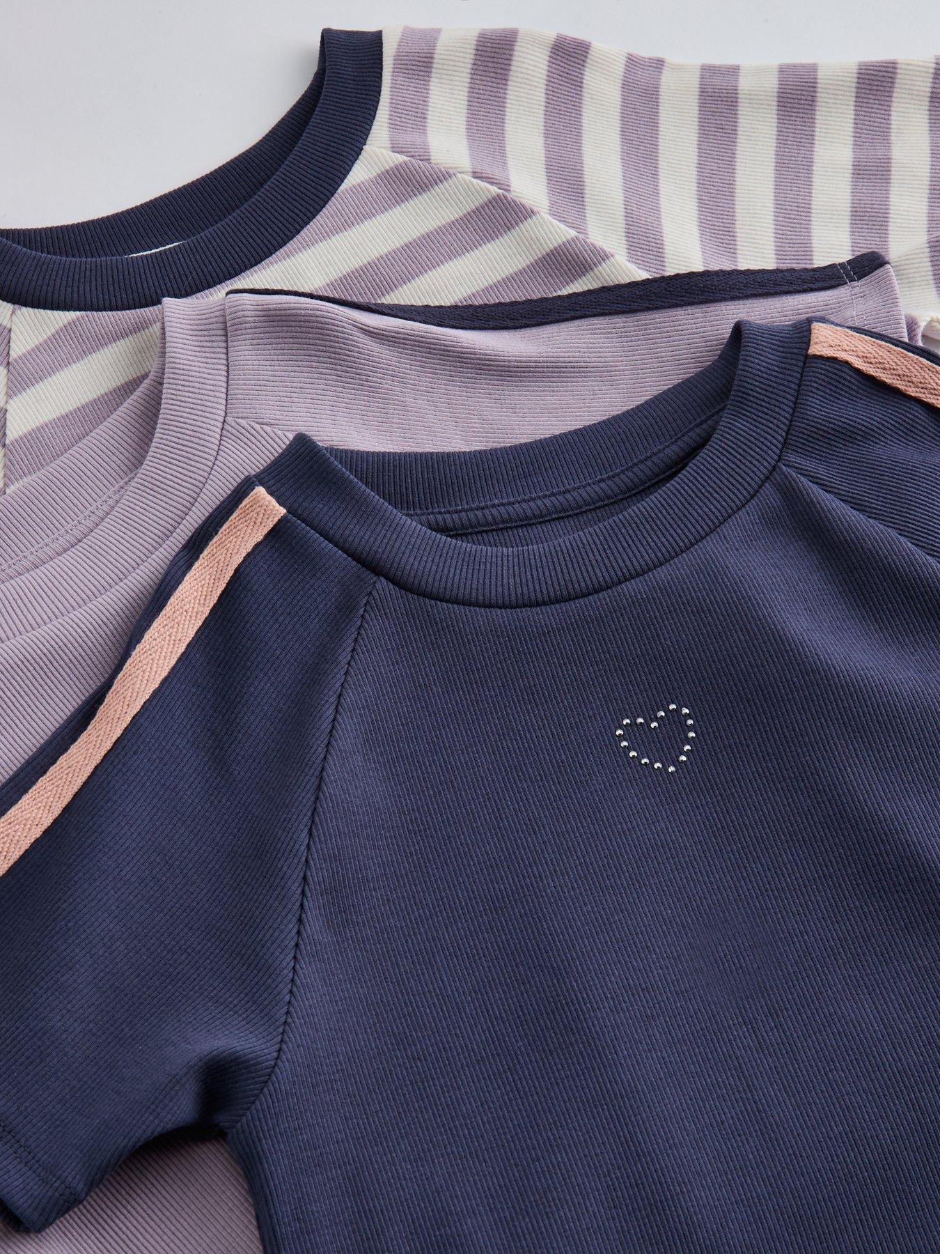 Image 4 of 5 of The Very Collection Girls 3 Pack T-Shirts - Multi