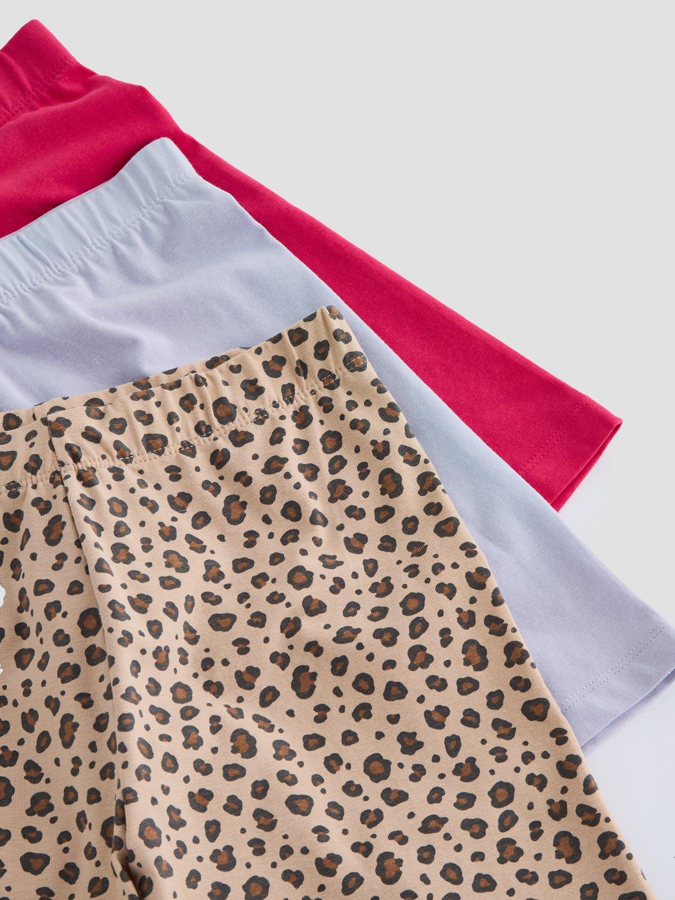 Image 4 of 5 of The Very Collection Girls 3 Pack Cycling Shorts - Multi