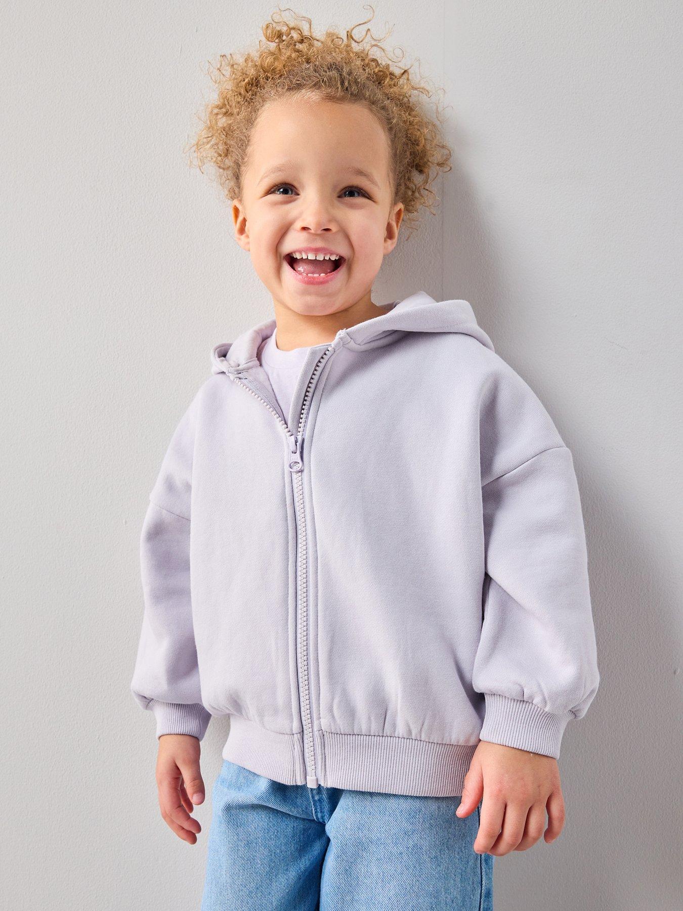 The Very Collection Girls Matching Set Zip Up Sweat Hoody - Lilac