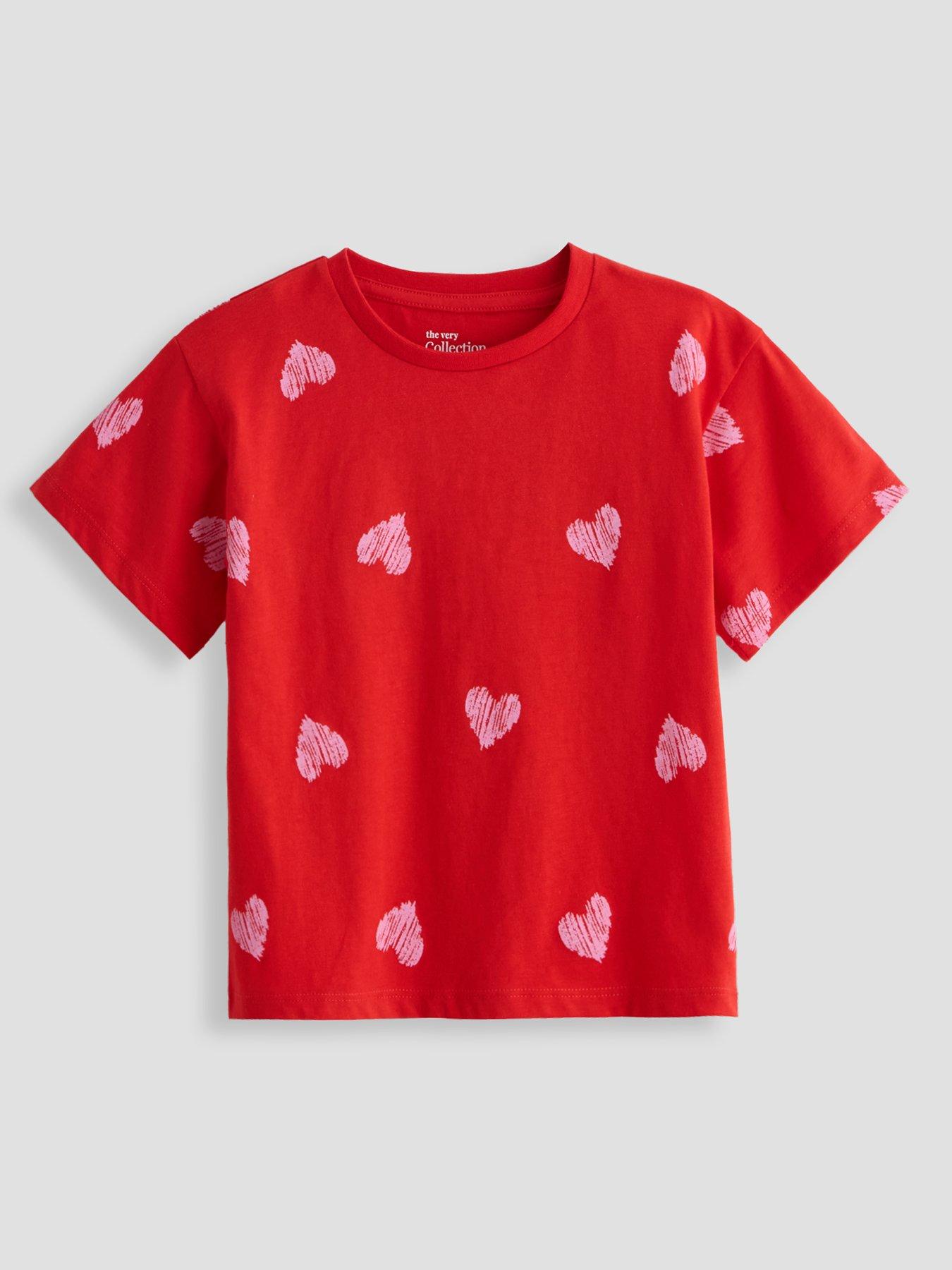Image 3 of 5 of The Very Collection Girls 3 Pack Short Sleeve Cotton Rich Printed T-shirts - Multi
