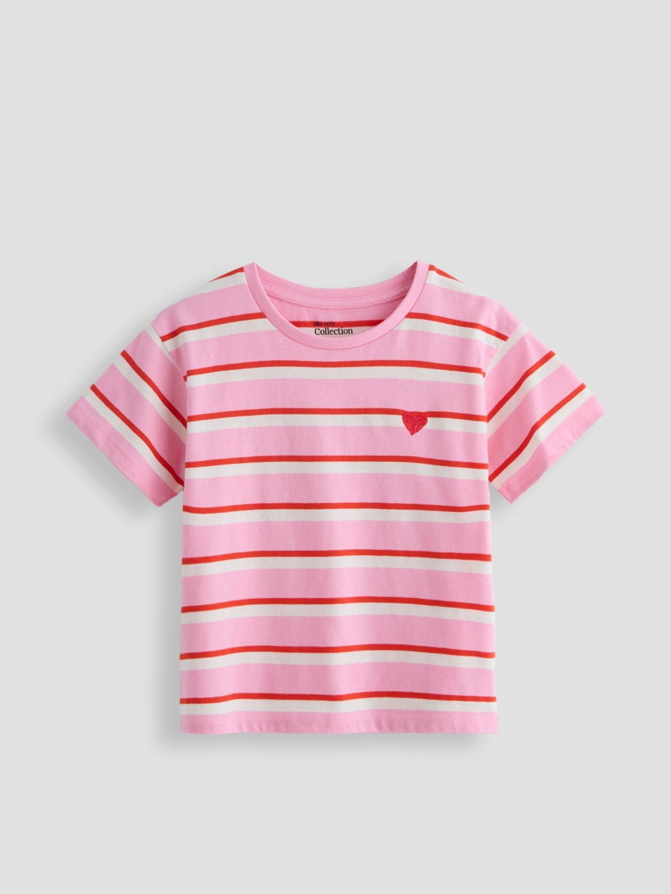 Image 4 of 5 of The Very Collection Girls 3 Pack Short Sleeve Cotton Rich Printed T-shirts - Multi