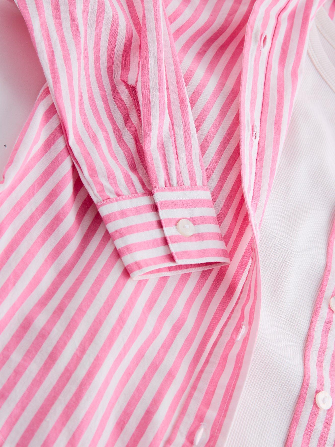 Image 5 of 5 of The Very Collection Girls Shirt With Vest Set - Pink