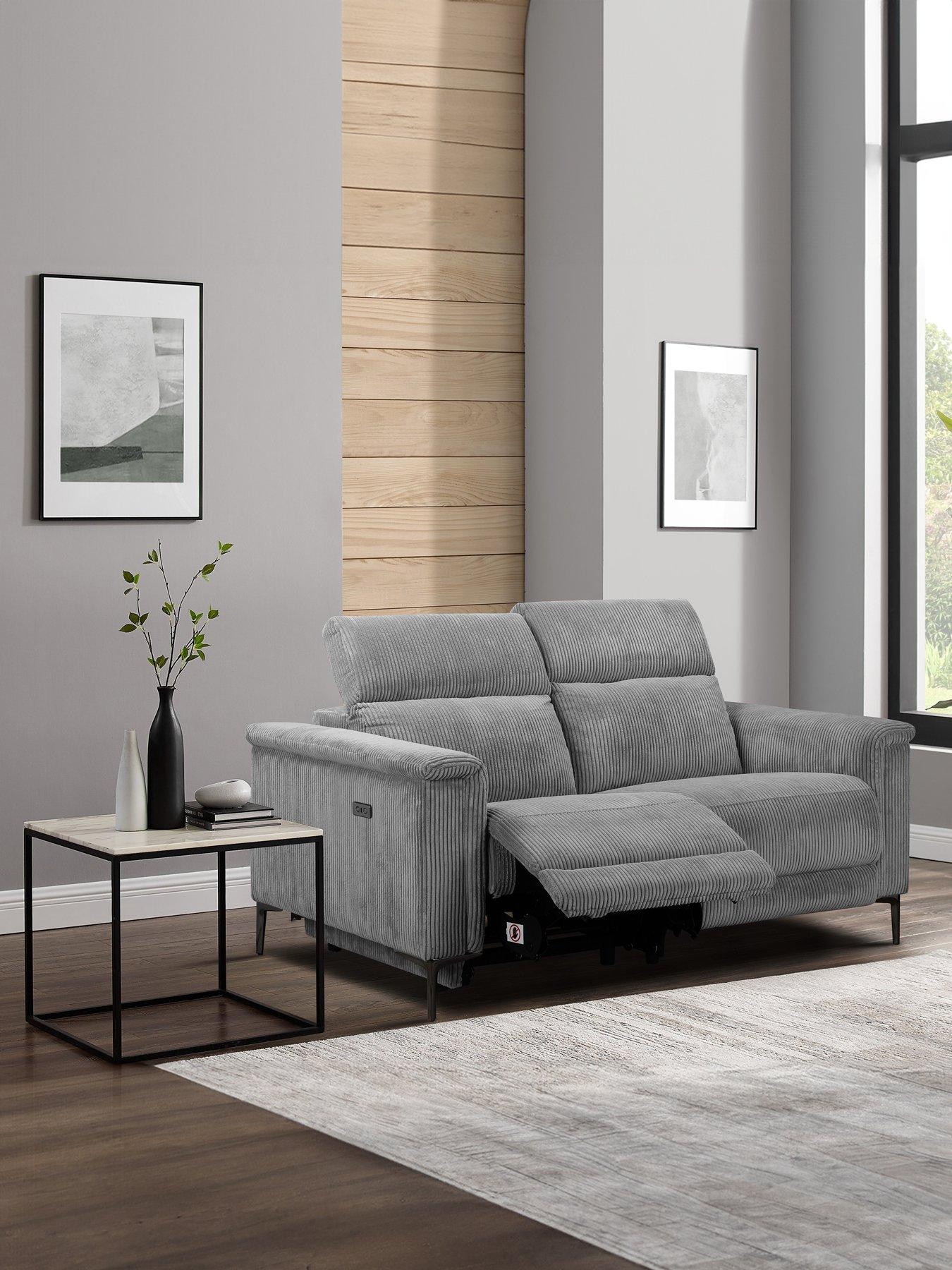 Image 1 of 7 of Dorel Home Lund 2 Seater Electric Recliner Sofa