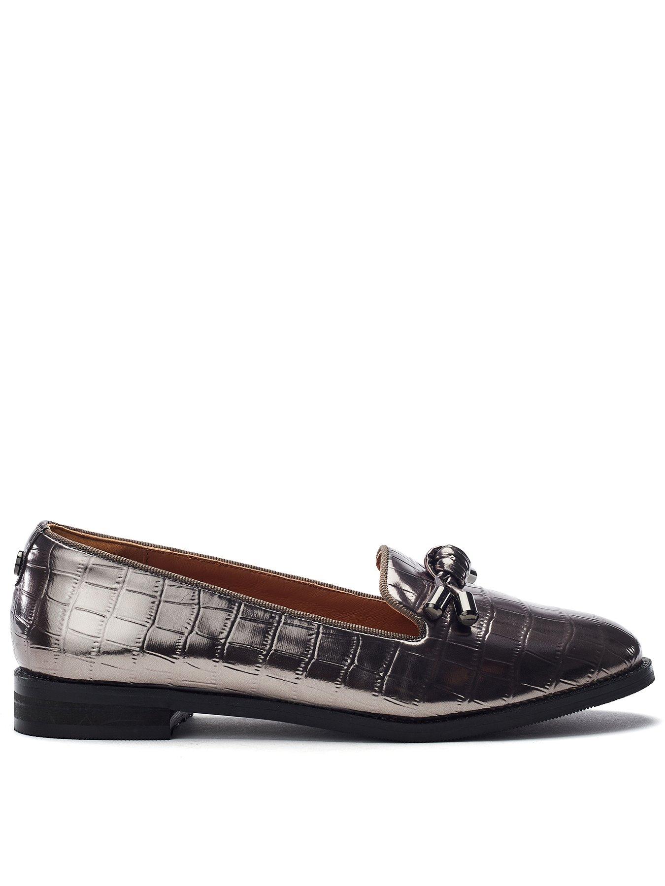 Moda In Pelle Fillipa Patent Loafer - Pewter
