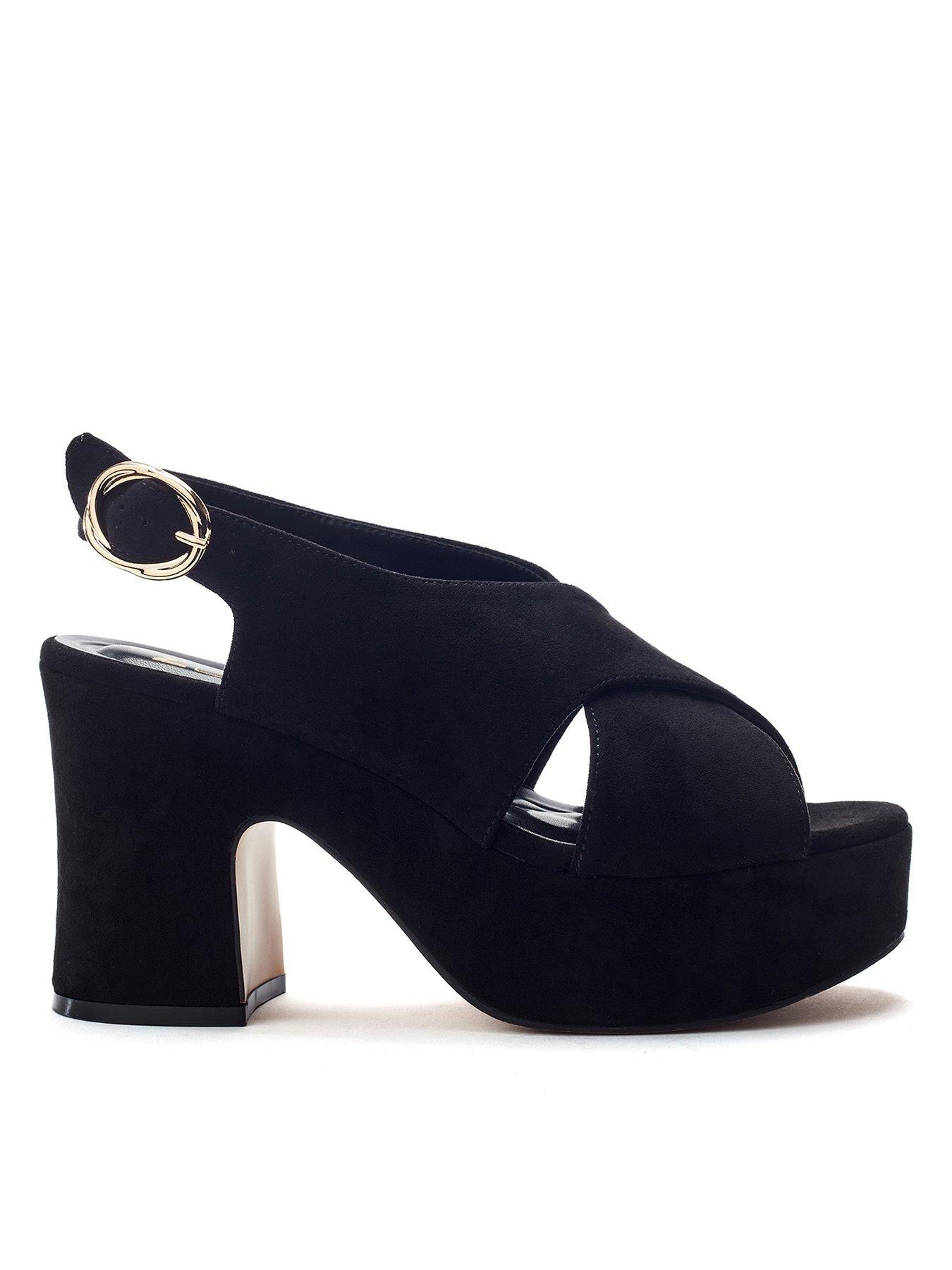Moda In Pelle Nakara Block Heels - Black