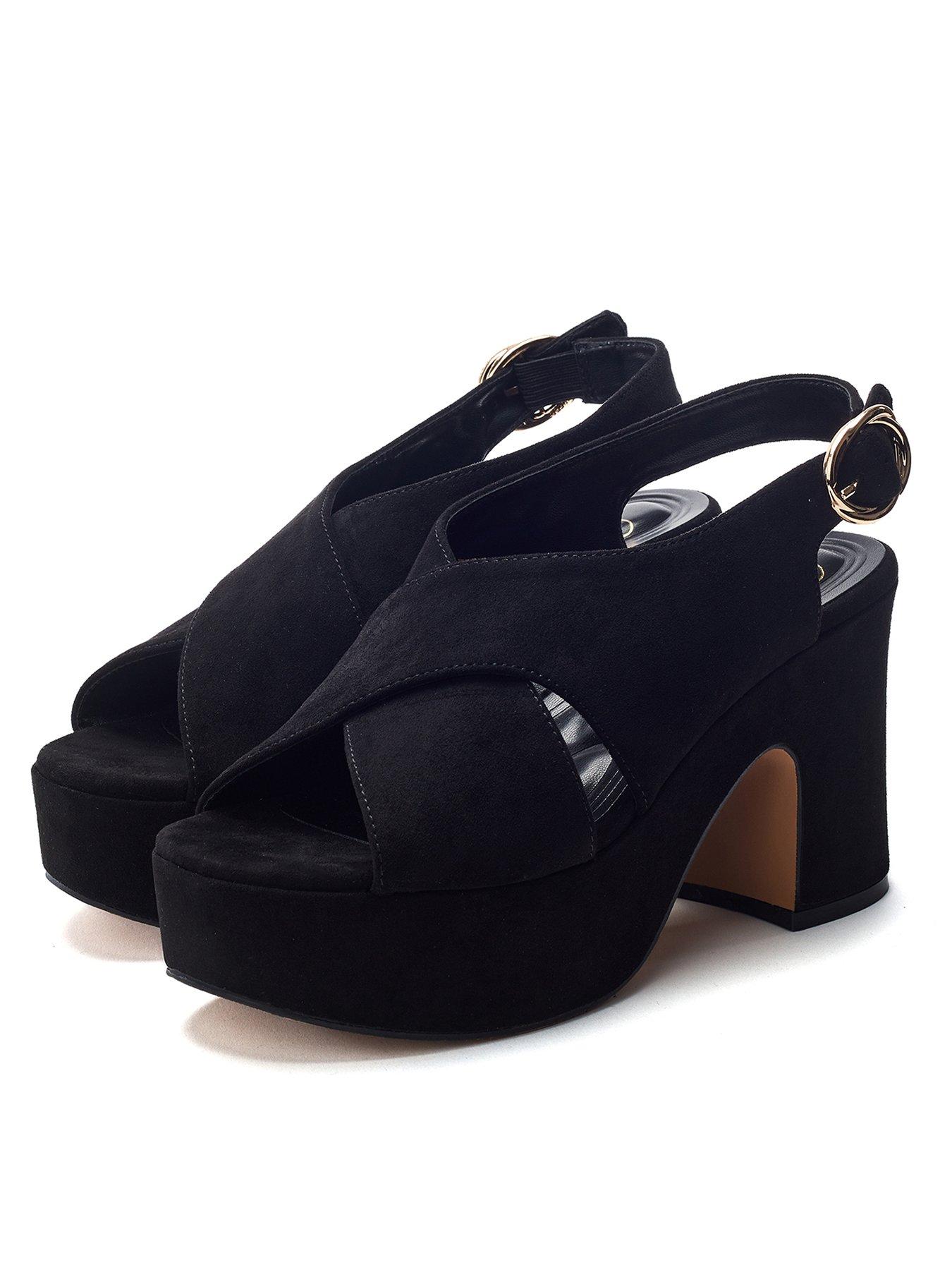 Image 2 of 4 of Moda In Pelle Nakara Block Heels - Black