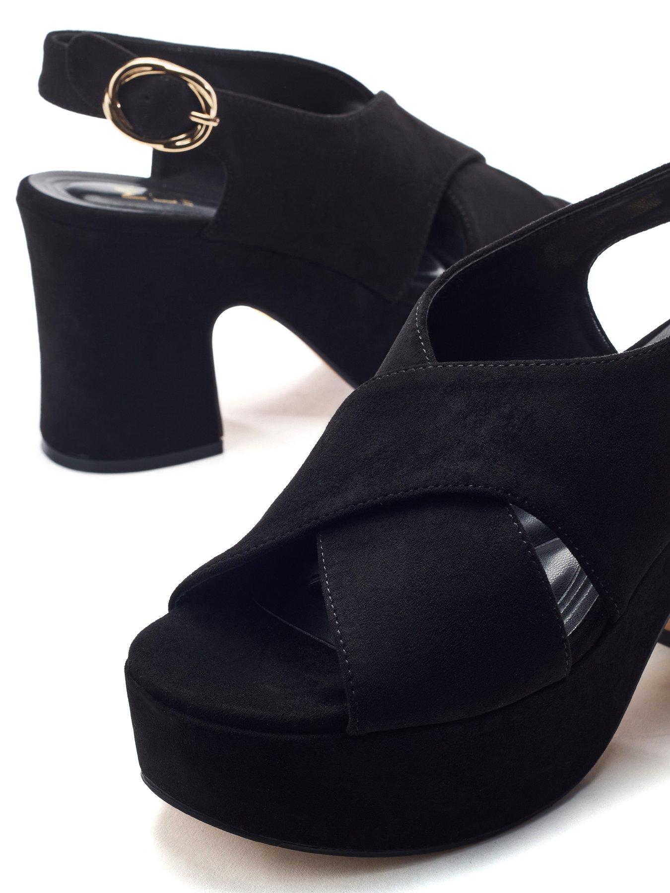 Image 3 of 4 of Moda In Pelle Nakara Block Heels - Black