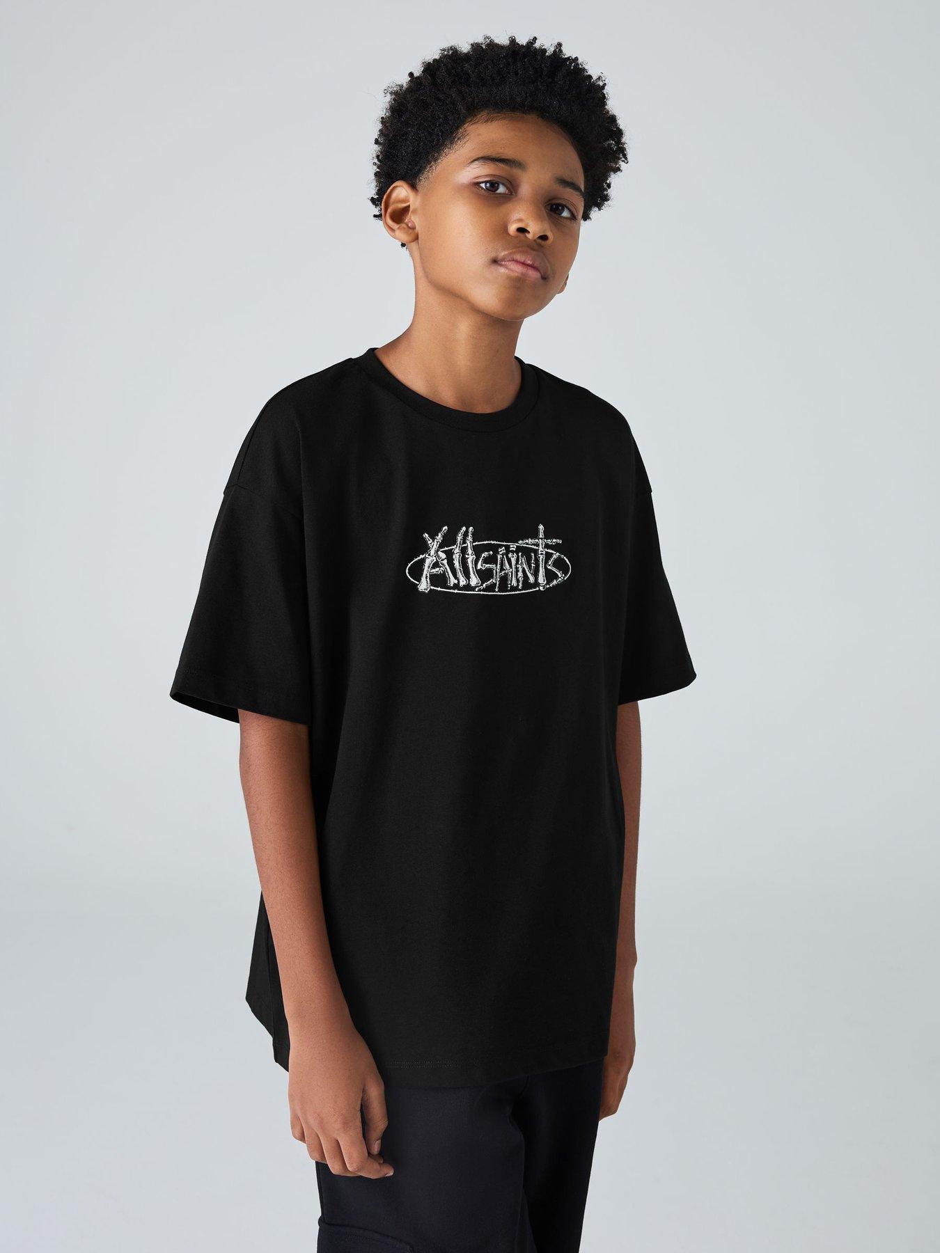 smALLSAINTS Older Boys Skeleton T-Shirt - Black