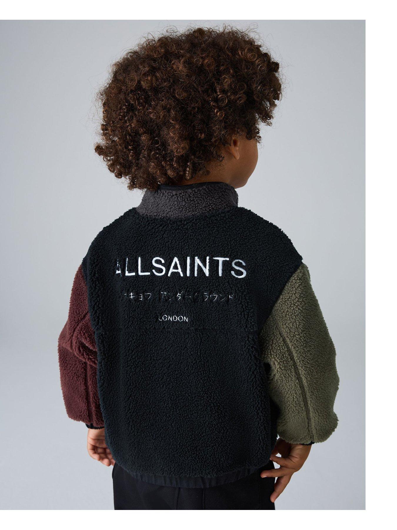 Image 2 of 7 of smALLSAINTS Younger Boys Colourblock Fleece - Black