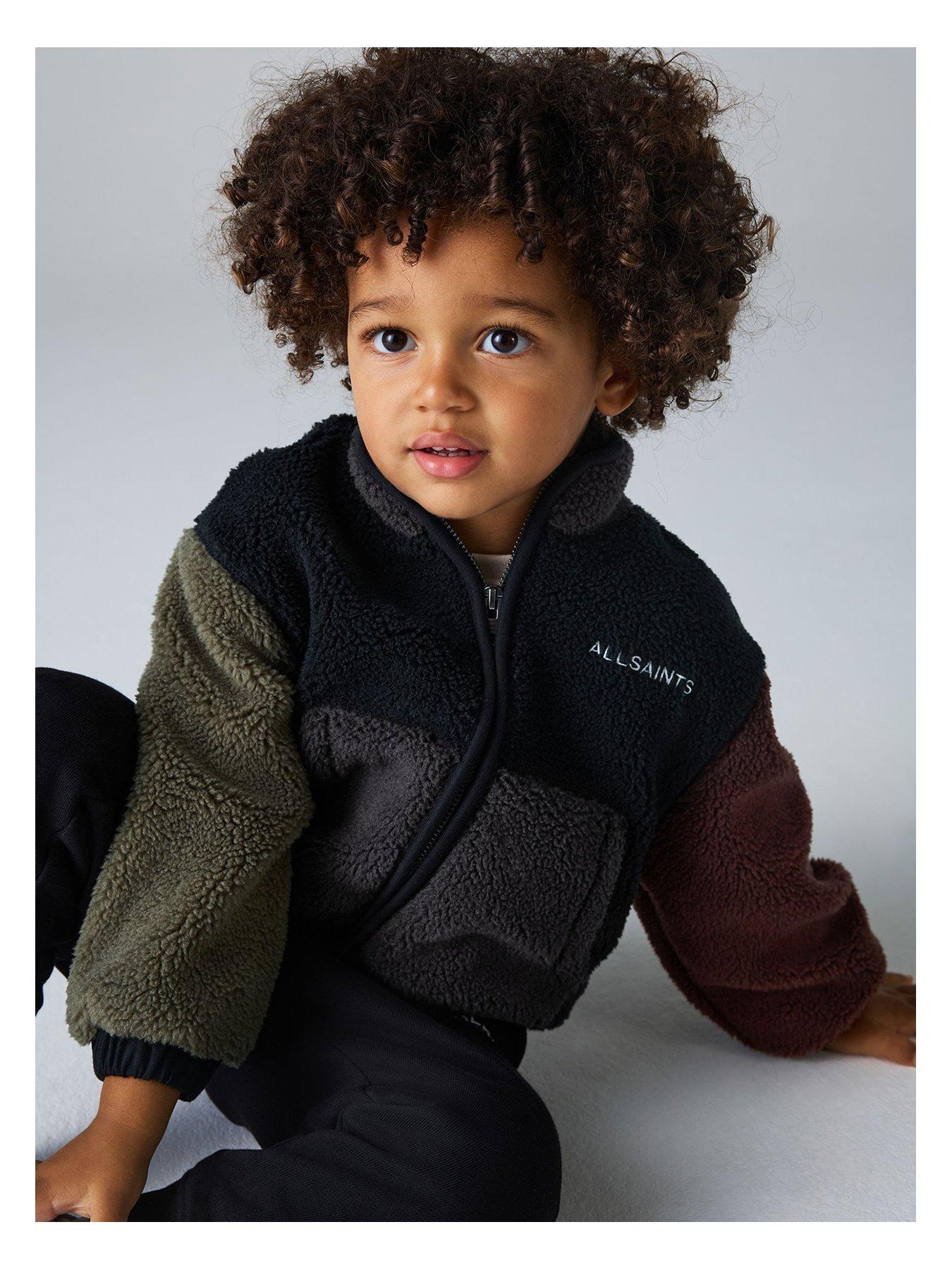 Image 3 of 7 of smALLSAINTS Younger Boys Colourblock Fleece - Black