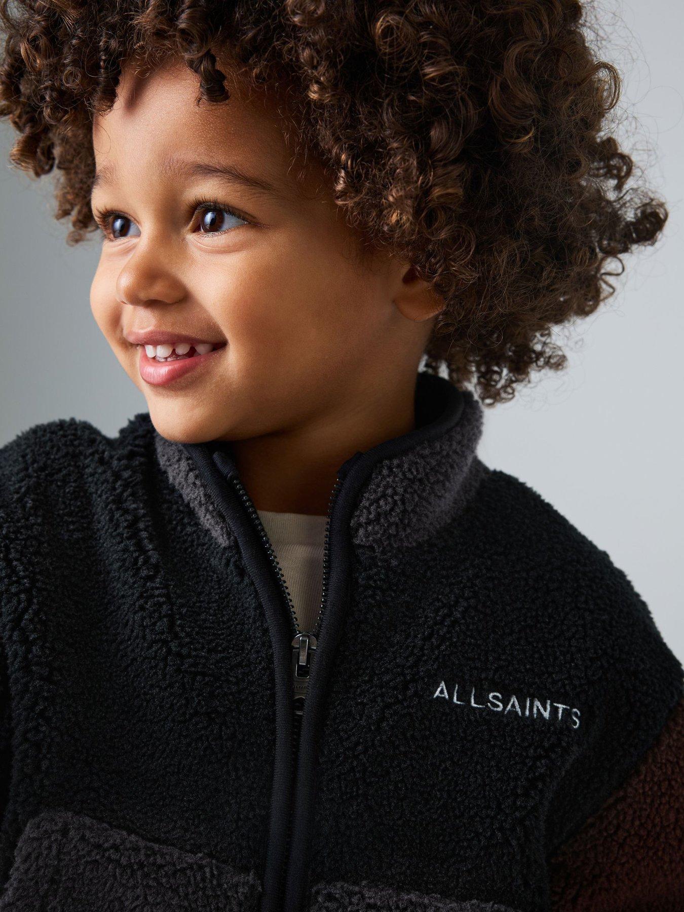 Image 4 of 7 of smALLSAINTS Younger Boys Colourblock Fleece - Black