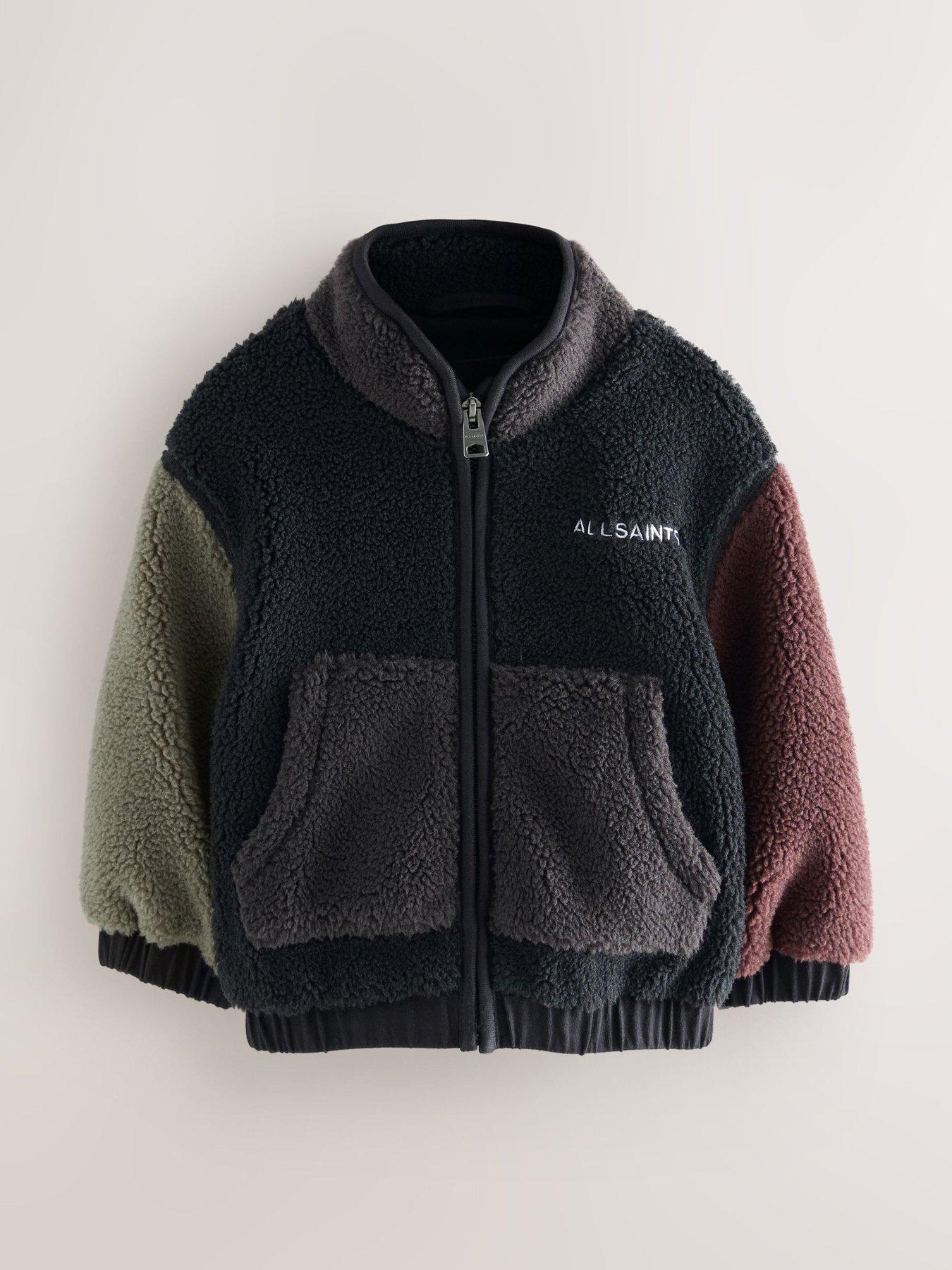 Image 6 of 7 of smALLSAINTS Younger Boys Colourblock Fleece - Black