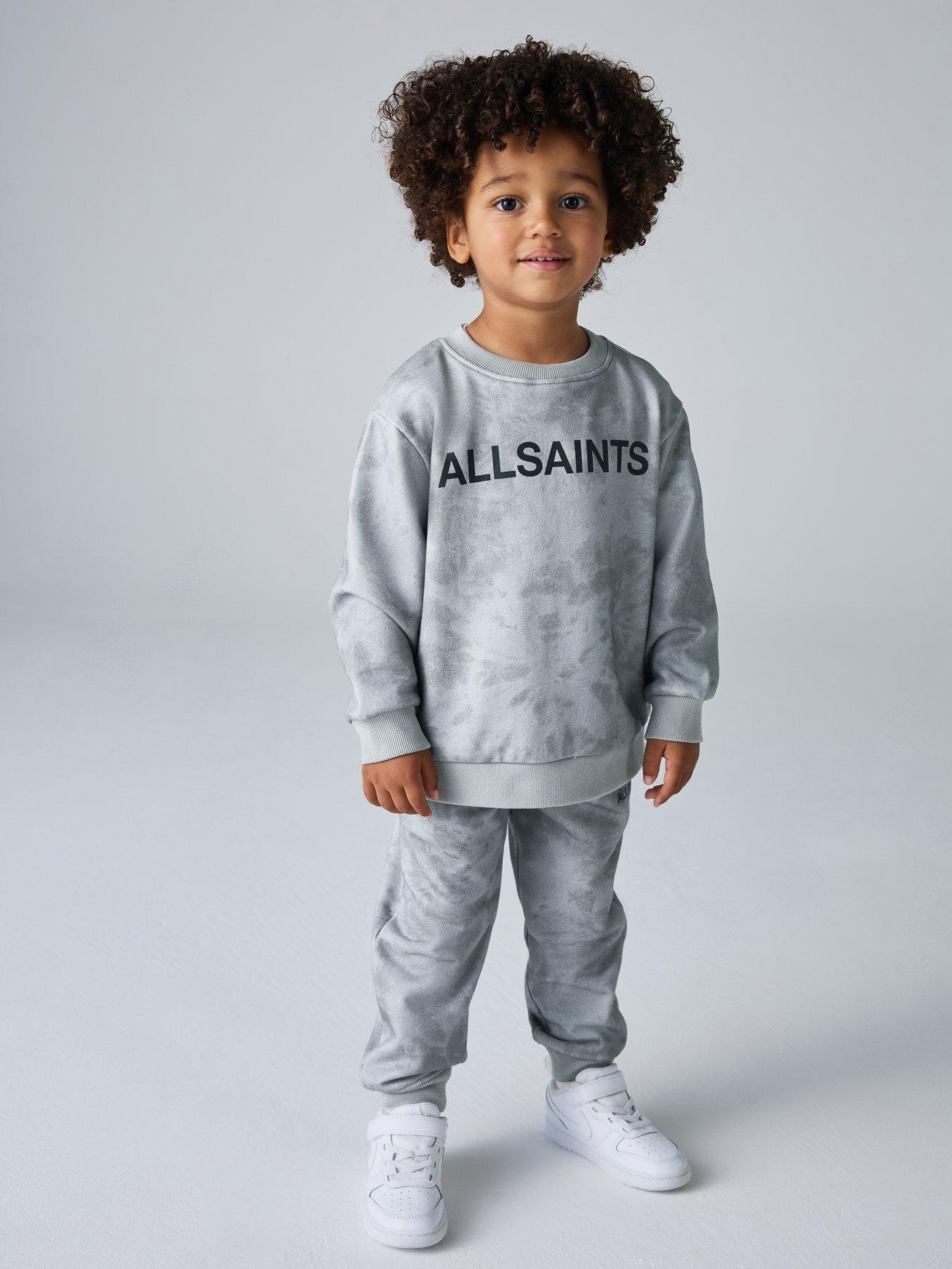 smALLSAINTS Younger Boys Tie Dye Sweat Set - Grey