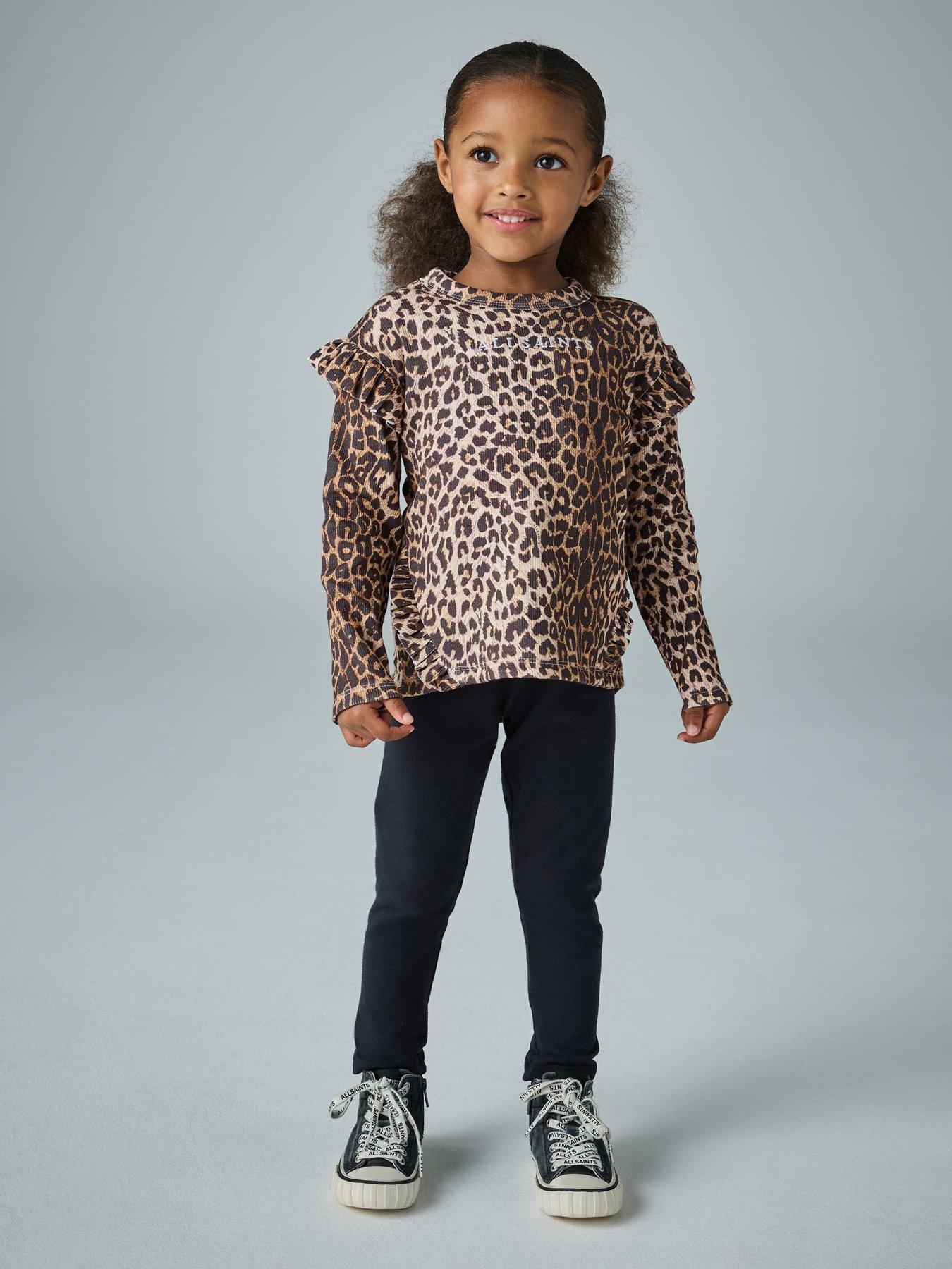 Smallsaints Younger Girls Leopard Top Set